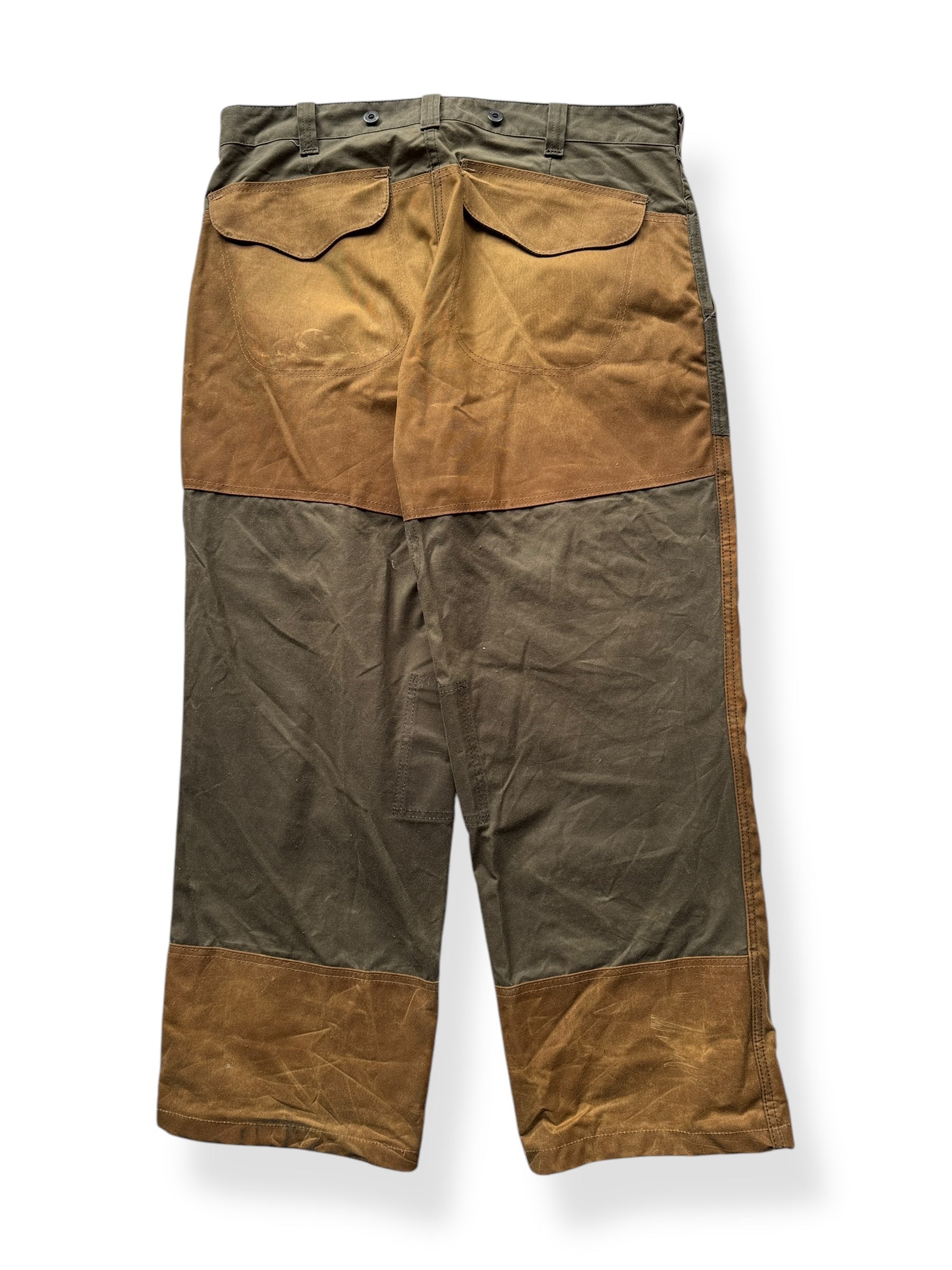 Back of Filson Double Hunting Pants Otter Green SZ 36