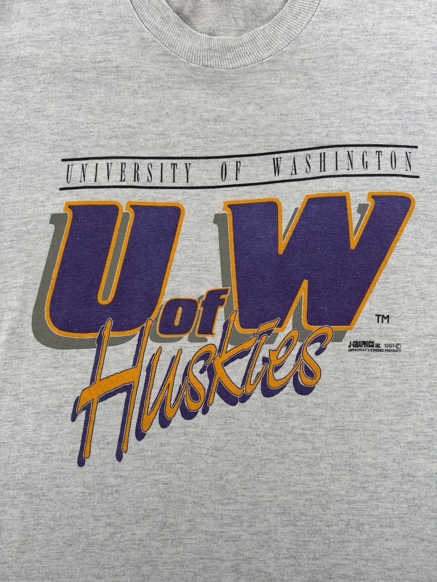 Graphic of Vintage UW Huskies Tee SZ L