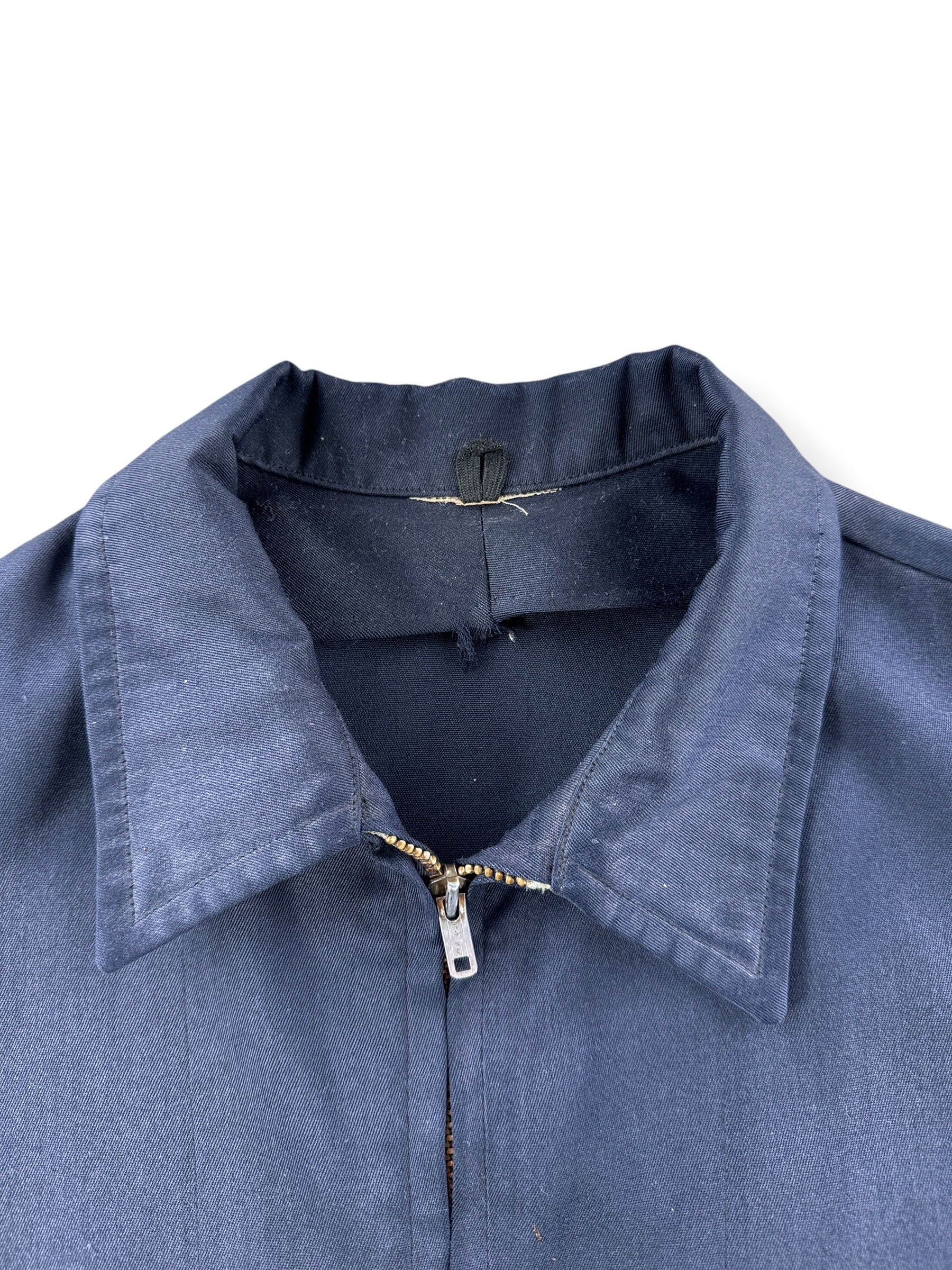 Collar on Vintage Mr. 2 Ply Rayon Gas Station Jacket SZ XL