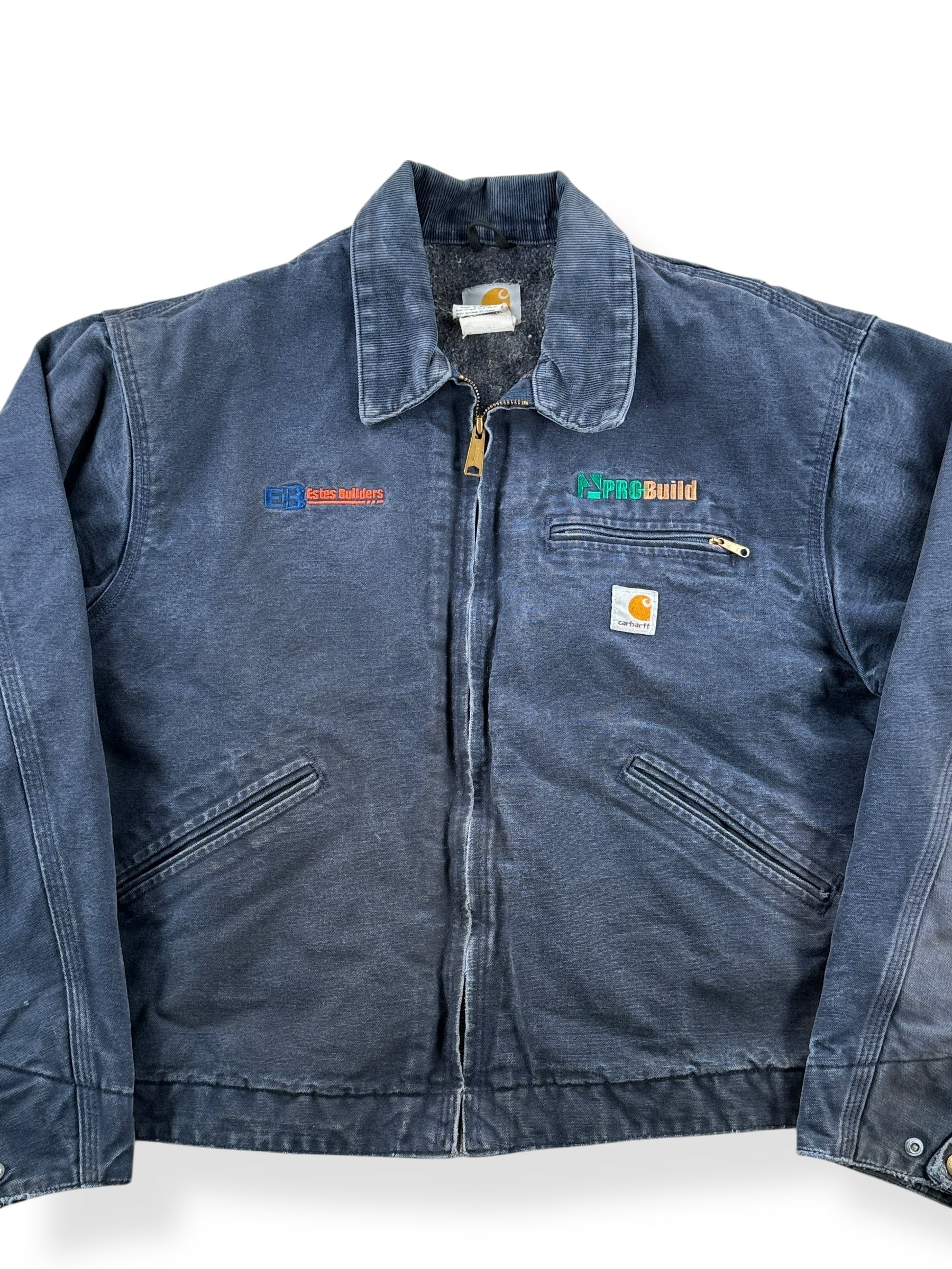 Front Close Up of Vintage ProBuild Carhartt Detroit Jacket SZ 48