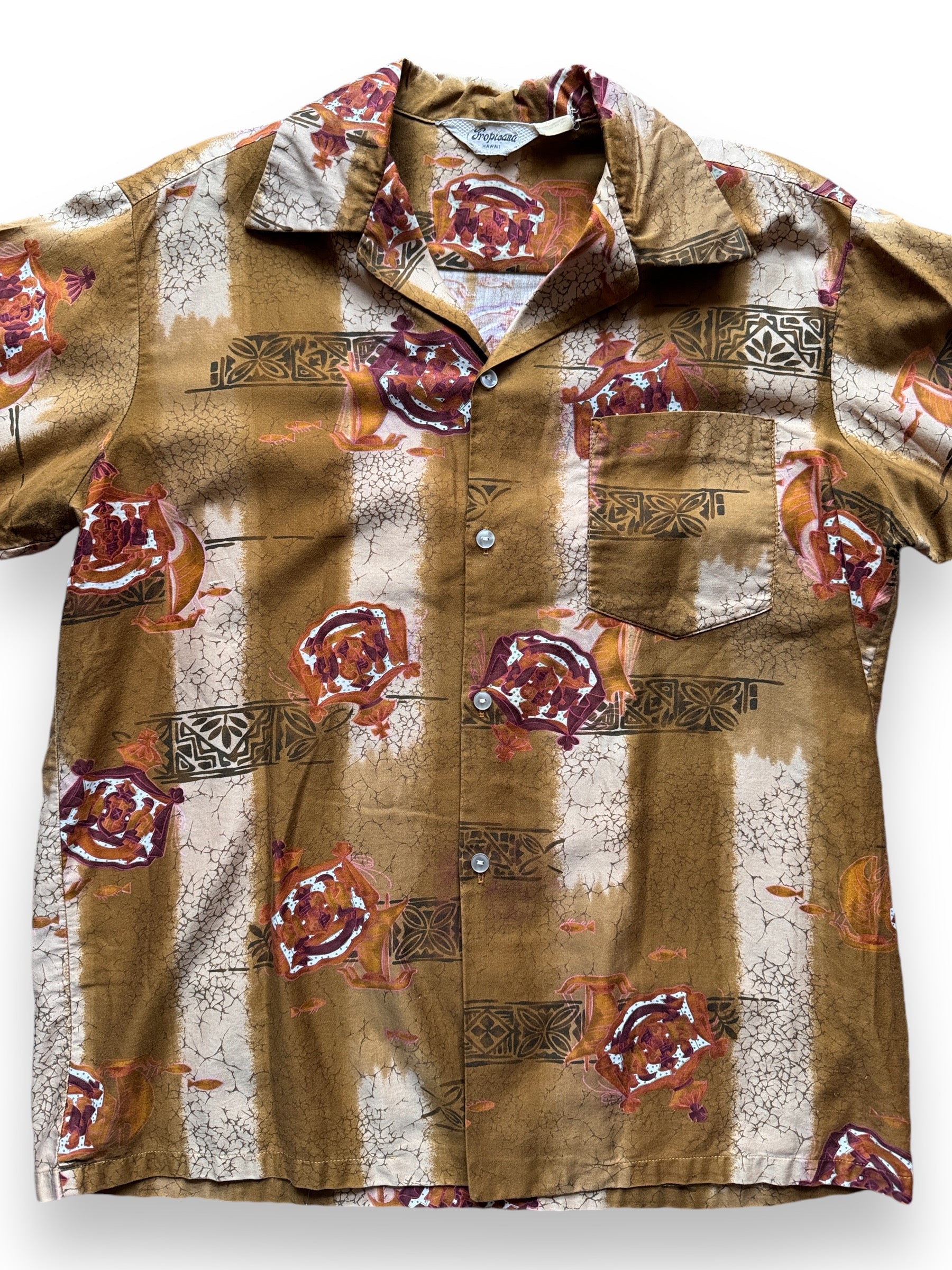 Vintage Hawaii Aloha outlets Shirt, Tropicana Hawaii, Made in Hawaii, size large