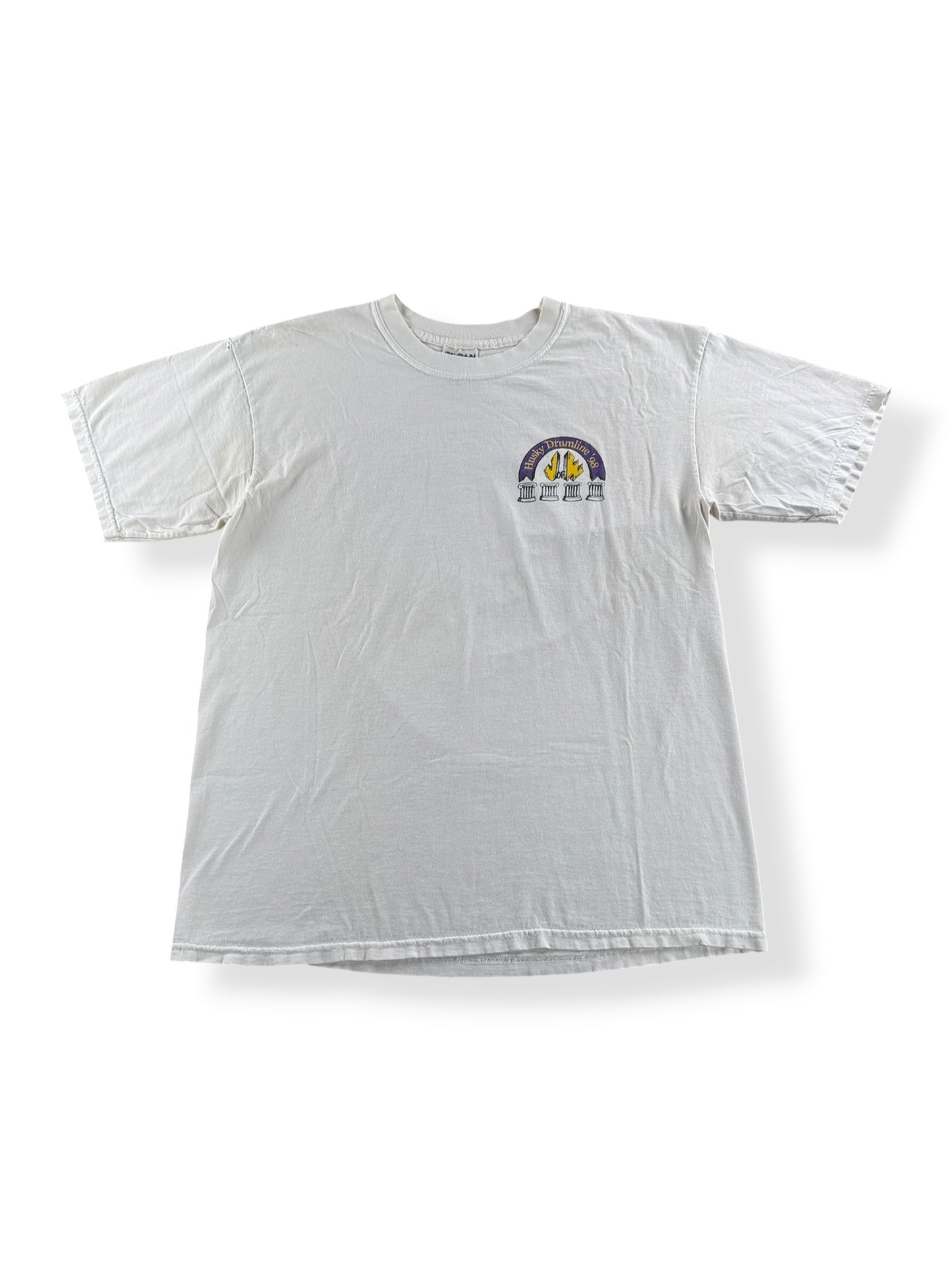 Front of Vintage 1998 Huskies Drumline Tee SZ L