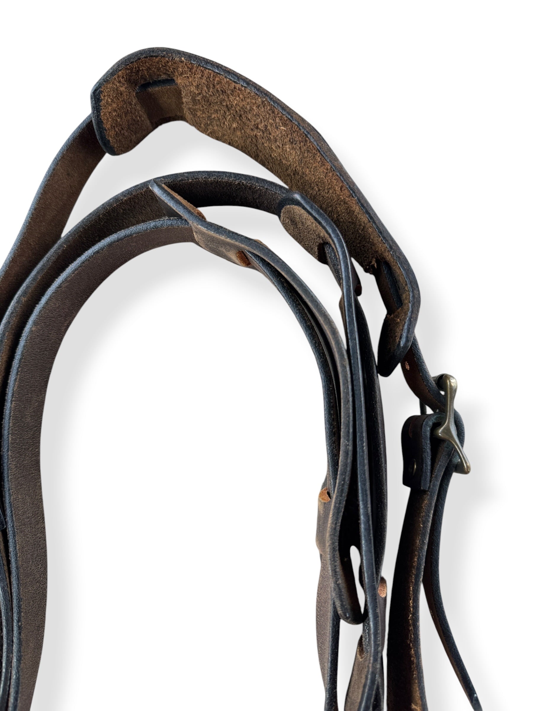 Shoulder Pad on Vintage Filson Bridle Leather Shoulder Straps
