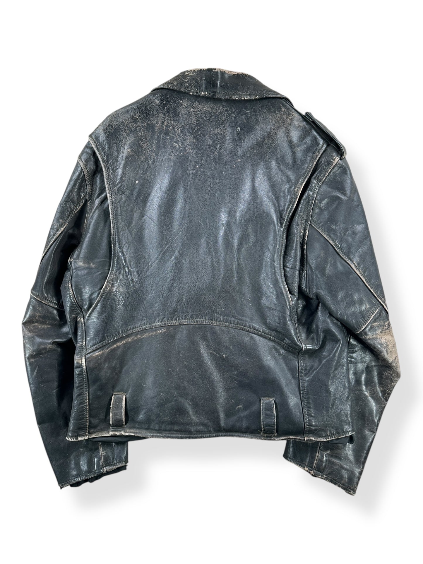 Back of Vintage Leather Jacket SZ M