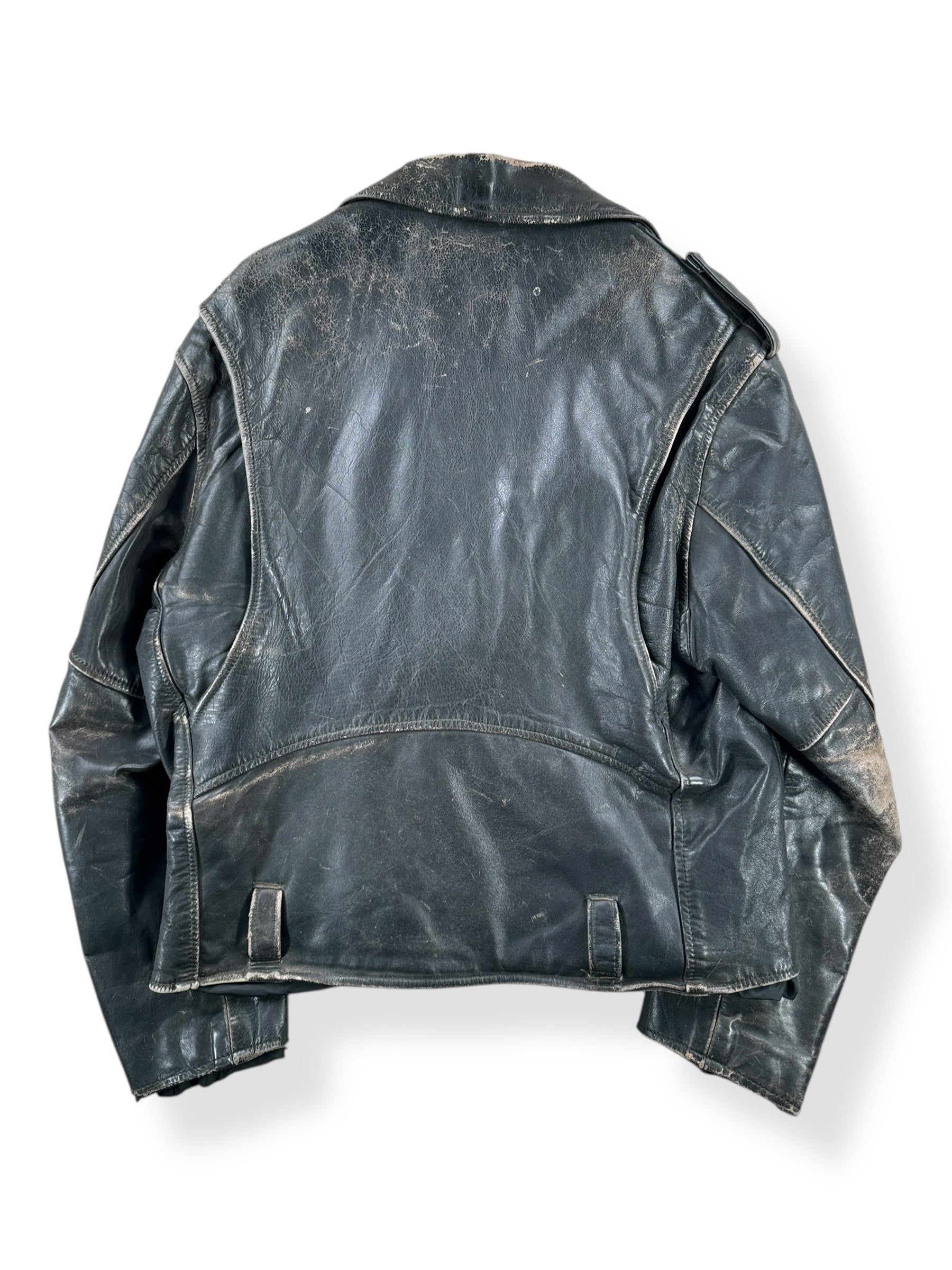 Back of Vintage Leather Jacket SZ M