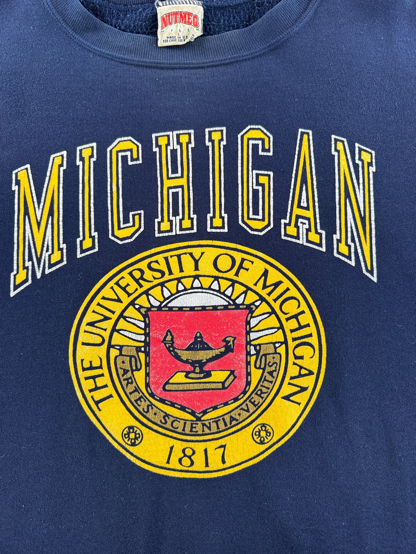 Graphic of Vintage University of Michigan Crewneck SZ L