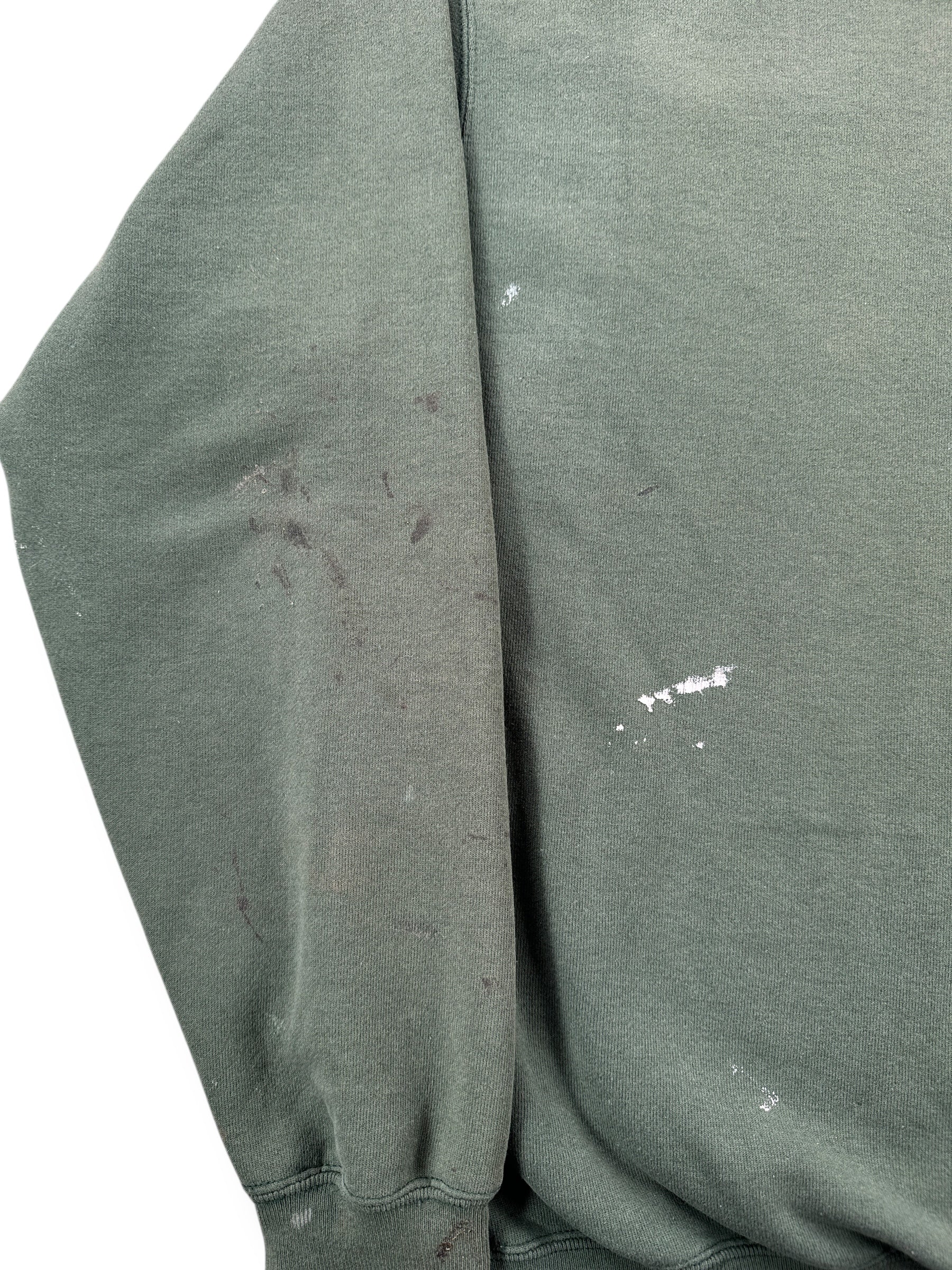 Stains on Vintage Made in USA Champion Paint Splattered Crewneck SZ L