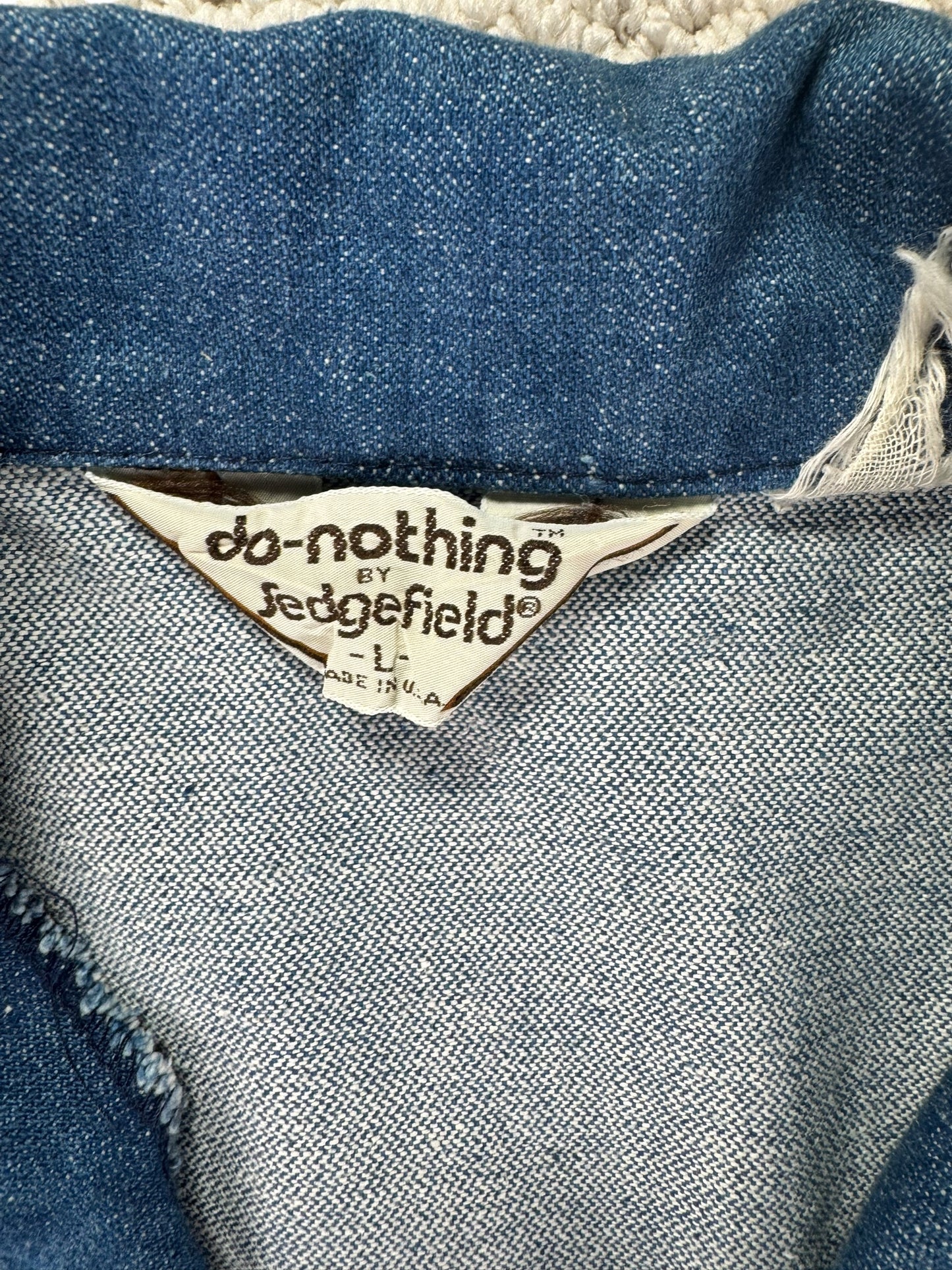 Tag 1970s Deadstock Sedgefield Denim Jacket L