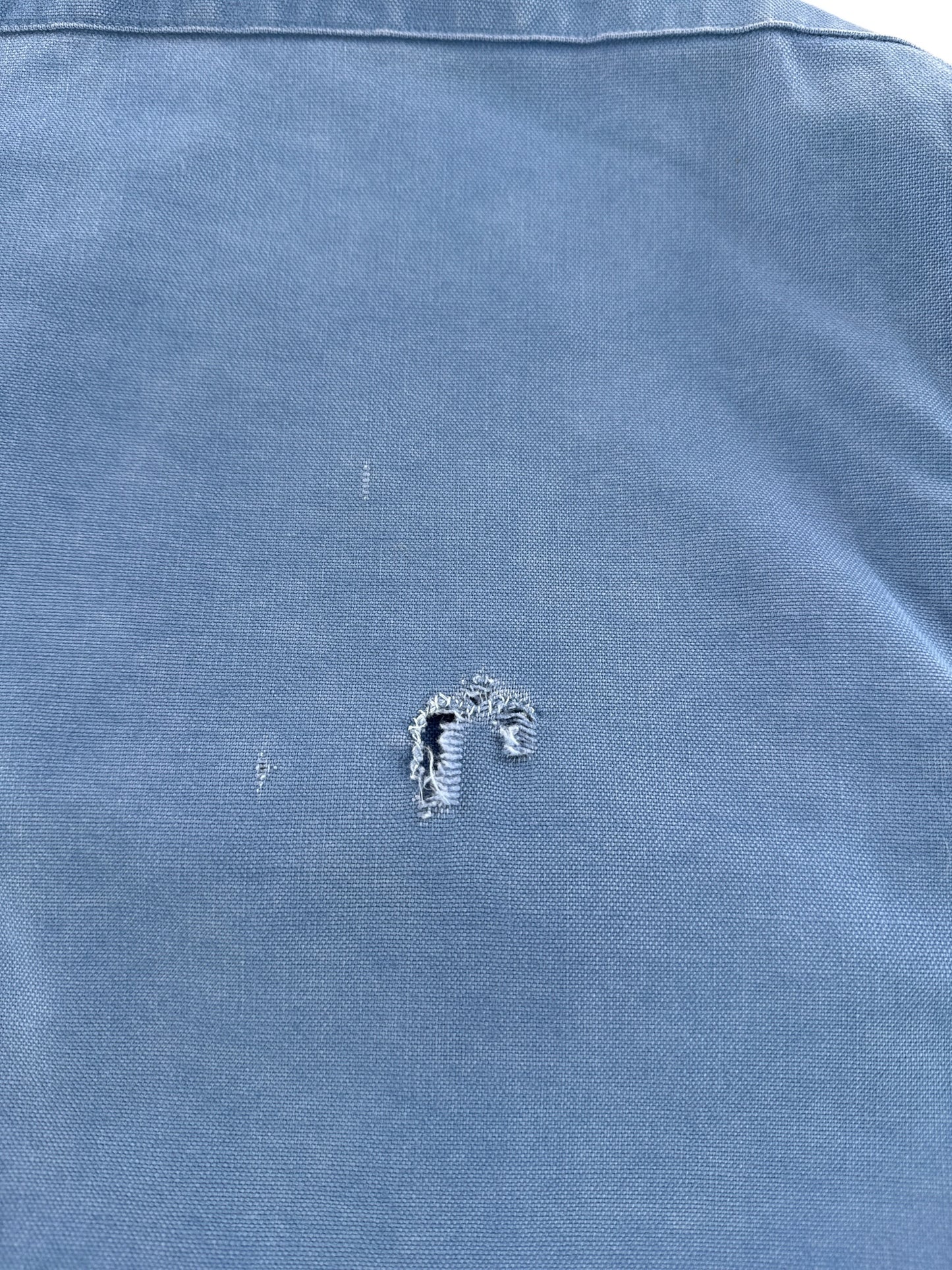 Hole on Vintage LL Bean Chamois Painters Shirt SZ 15 1/2 (Fits M)