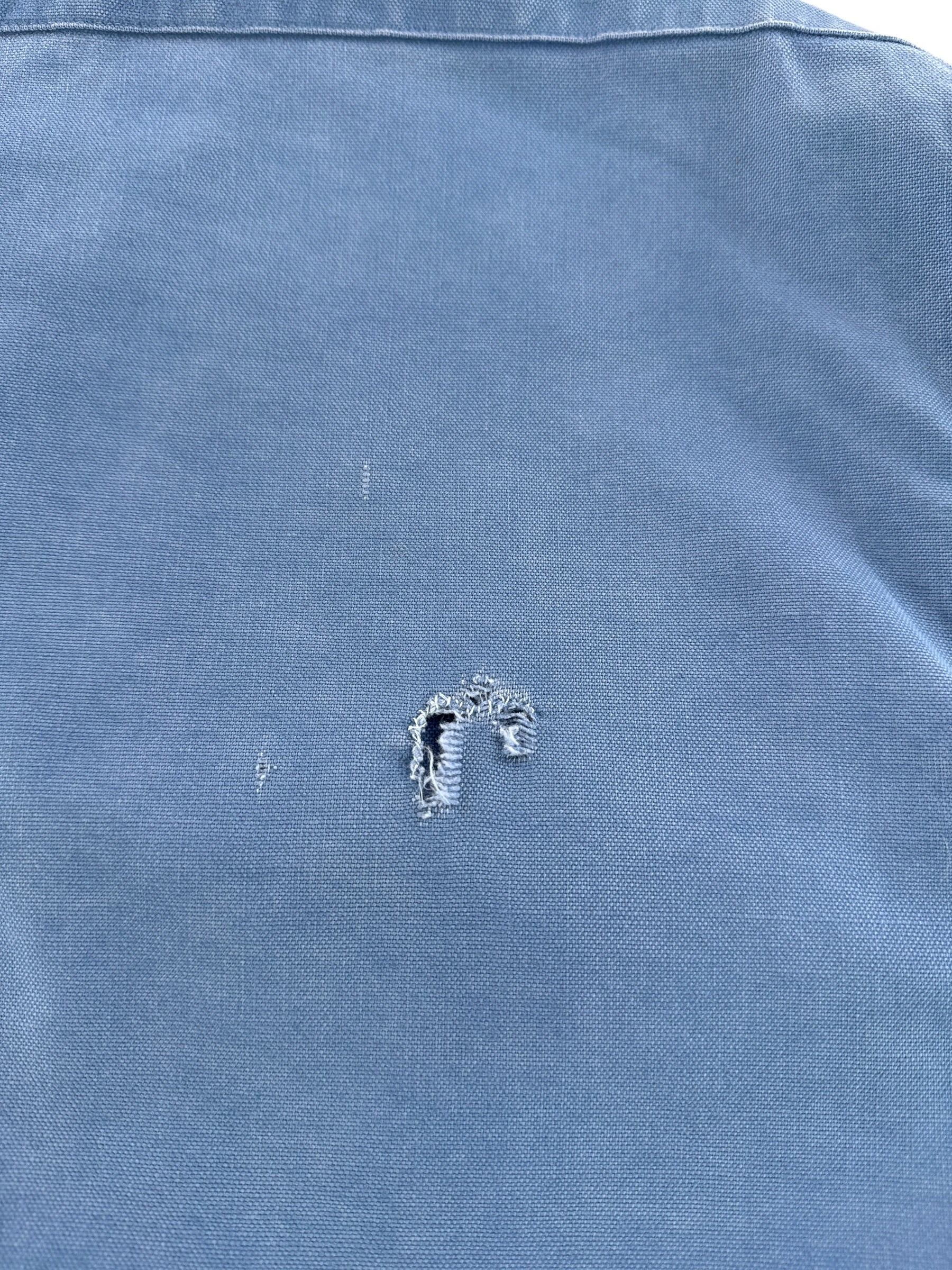 Hole on Vintage LL Bean Chamois Painters Shirt SZ 15 1/2 (Fits M)