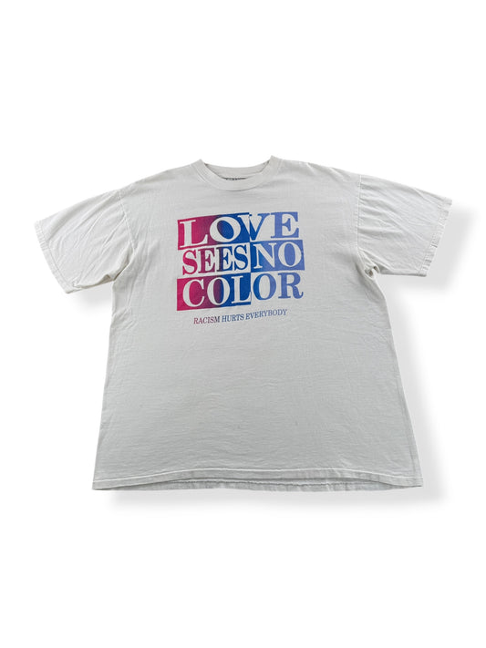 Front of Vintage Love Sees No Color Tee SZ XL