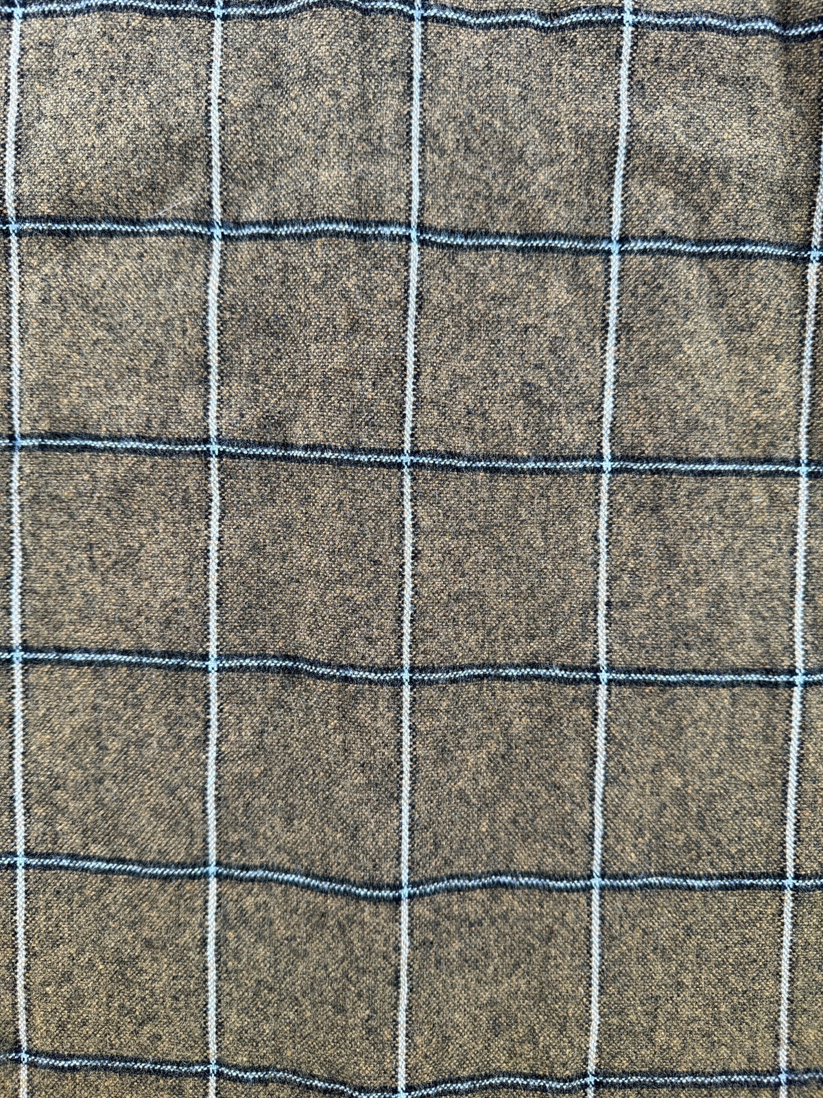 pattern on Vintage 60s Short Sleeve Towncraft Wool Flannel SZ M