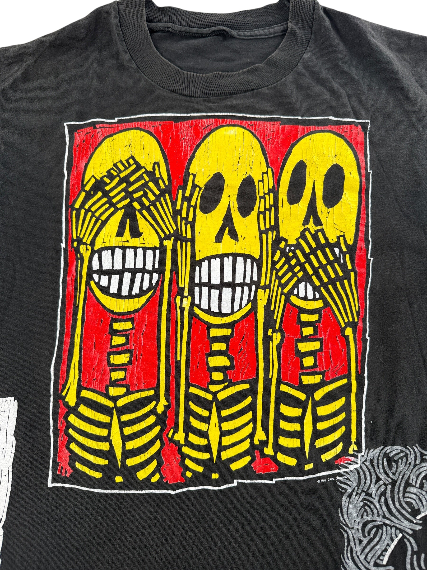 Graphic of Vintage 80’s Test Print Carl Smool Art Tee SZ XL