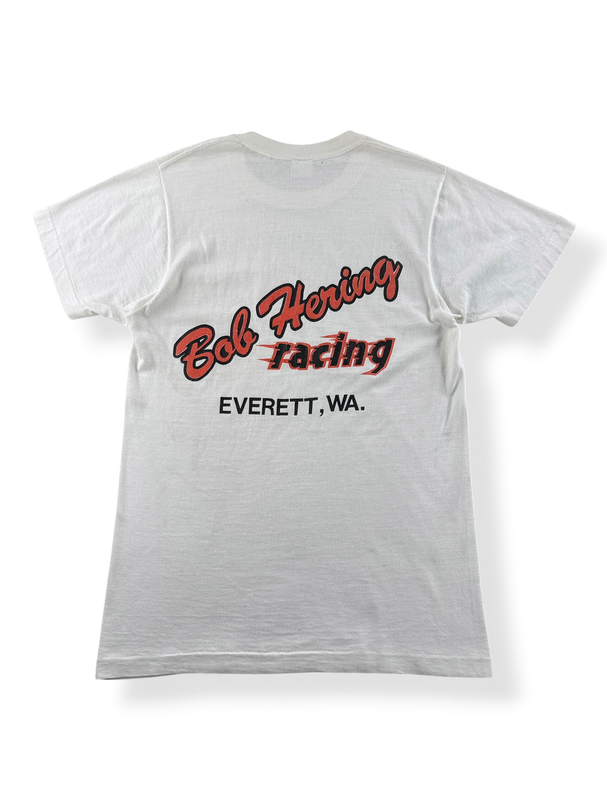 Back of Vintage 60s Bob Hering Racing Tee SZ S
