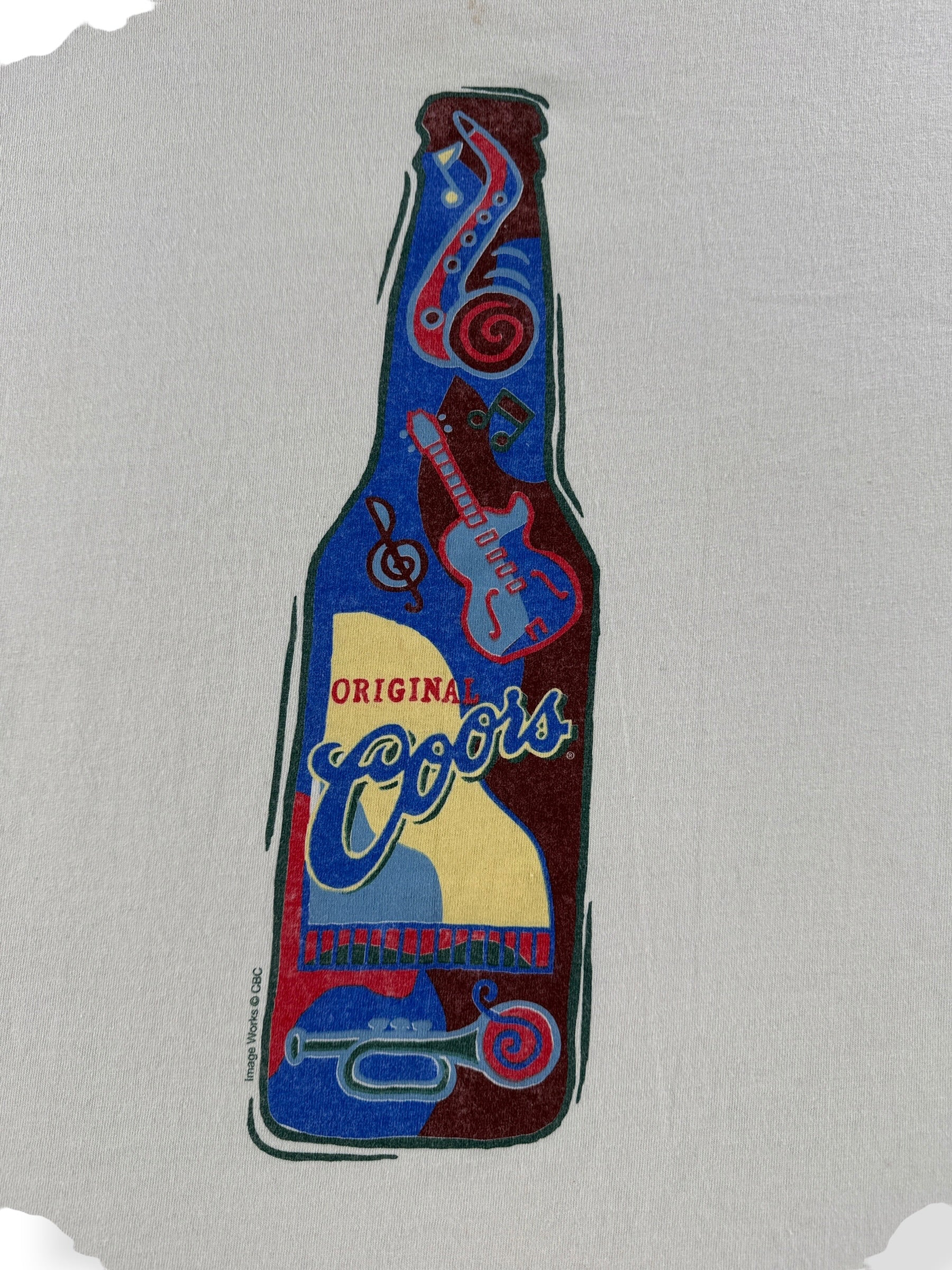 Graphic of Vintage Coors Original Tee SZ XL