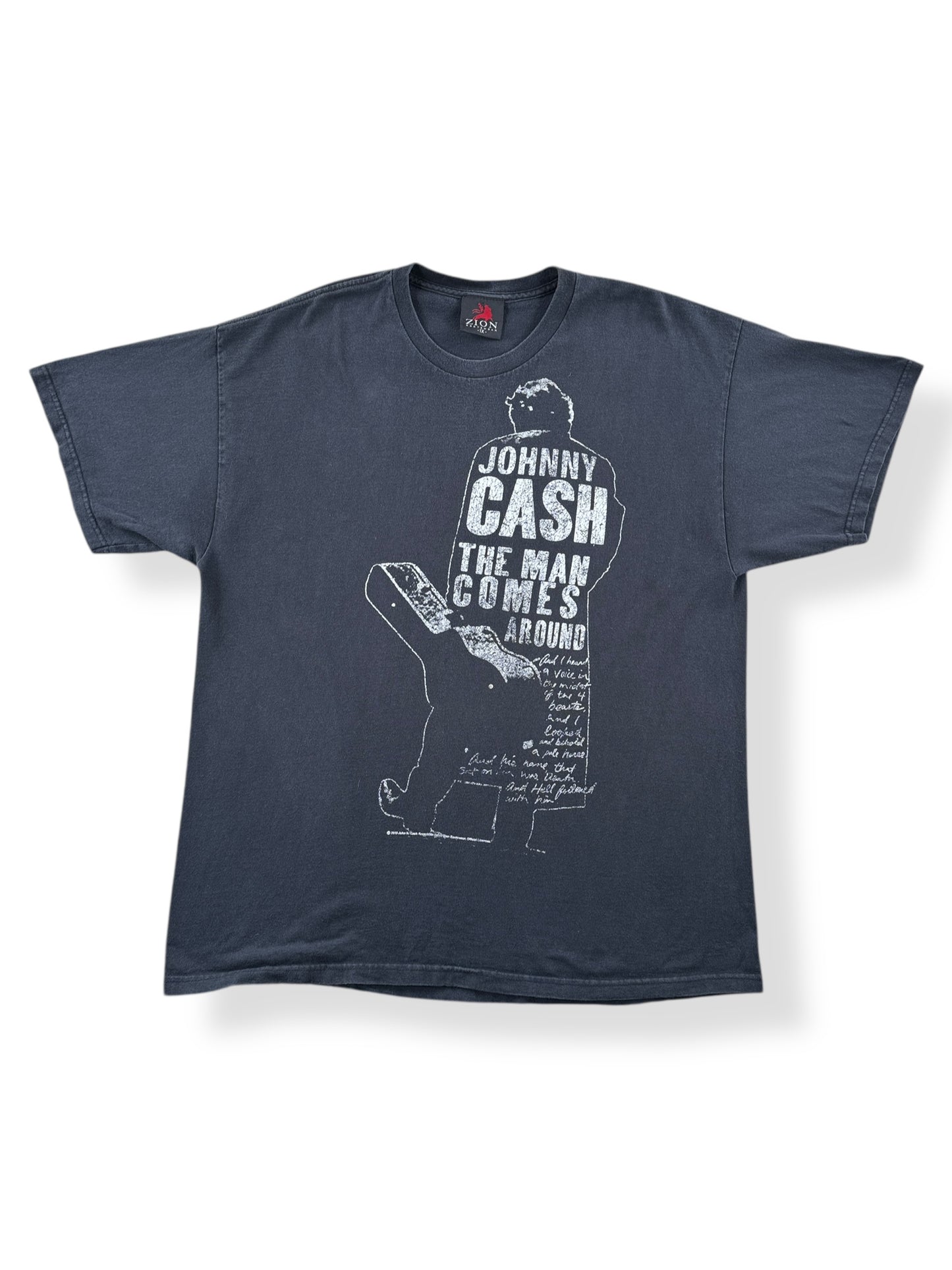 Front of 2010 Johnny Cash Tee SZ XL
