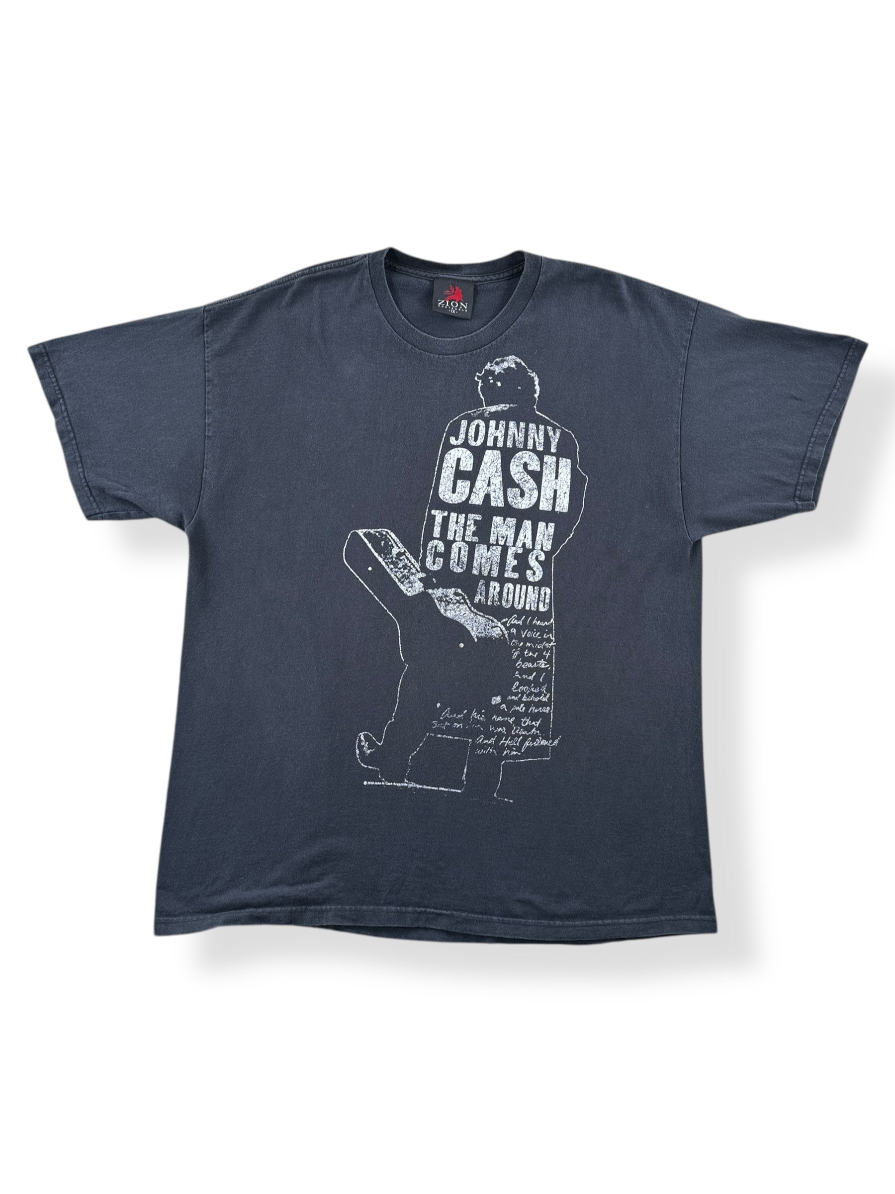 Front of 2010 Johnny Cash Tee SZ XL