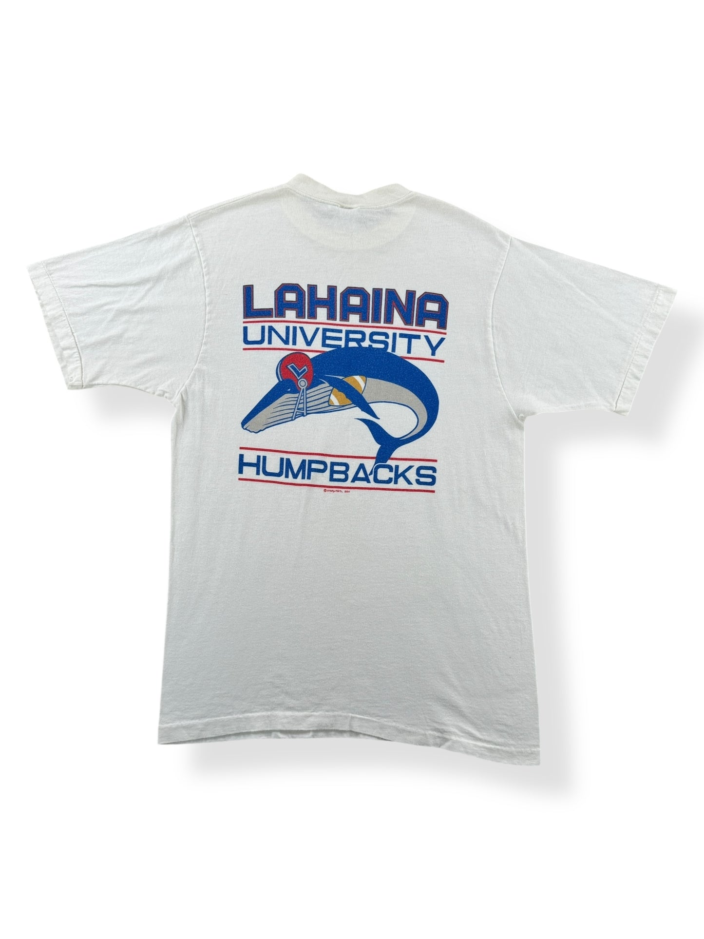 Back of Vintage Lahaina Humpbacks Tee SZ S
