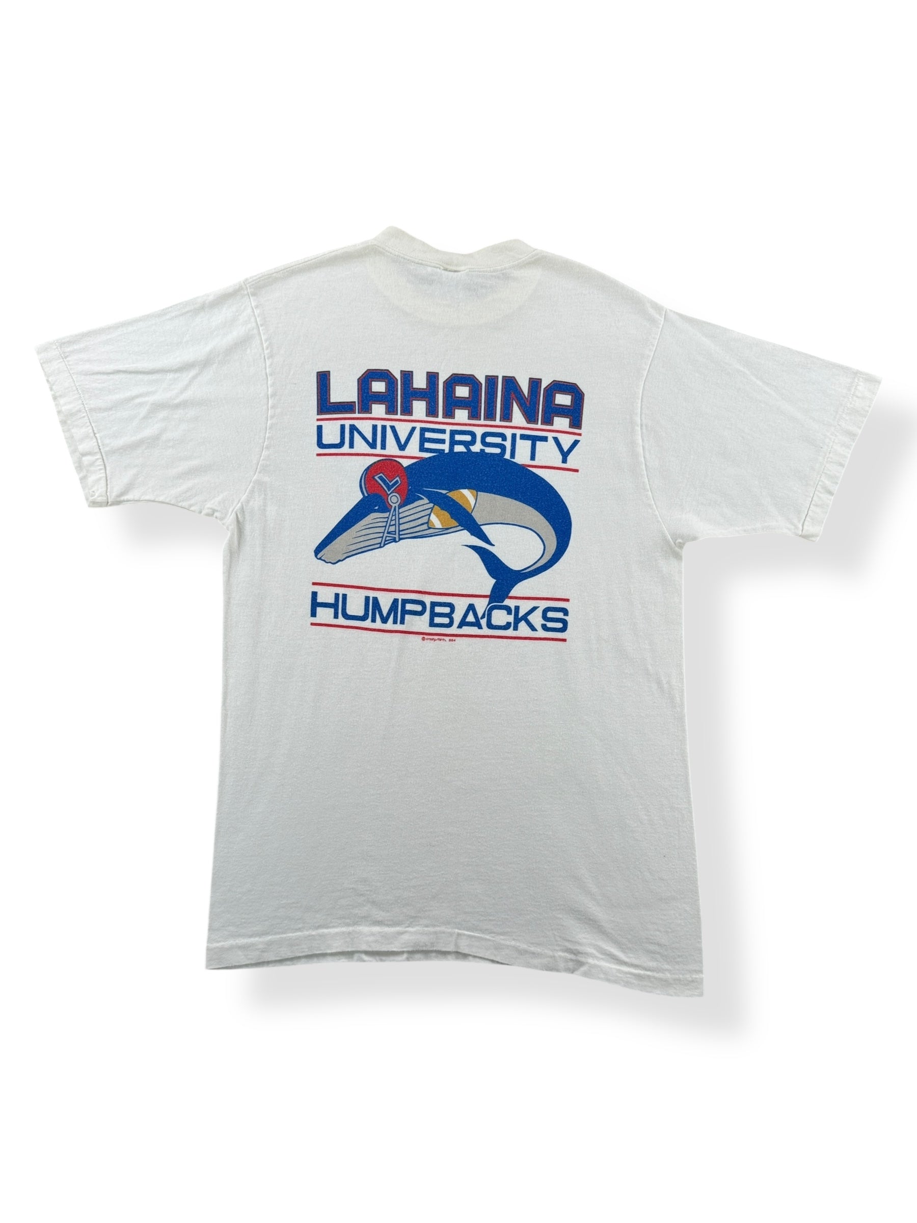Back of Vintage Lahaina Humpbacks Tee SZ S