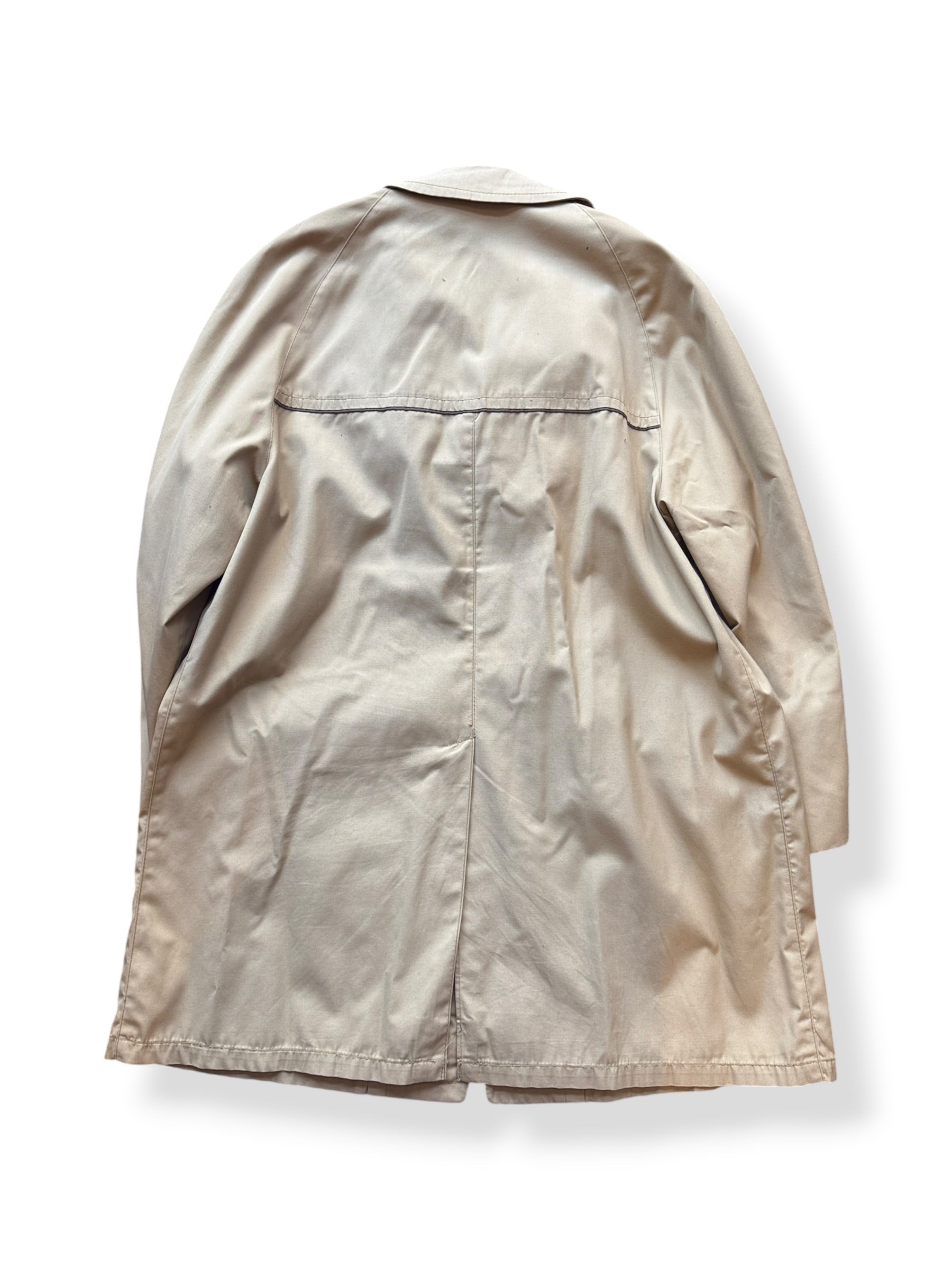 Back of Vintage 70s Frederick And Nelson Trench Coat SZ L