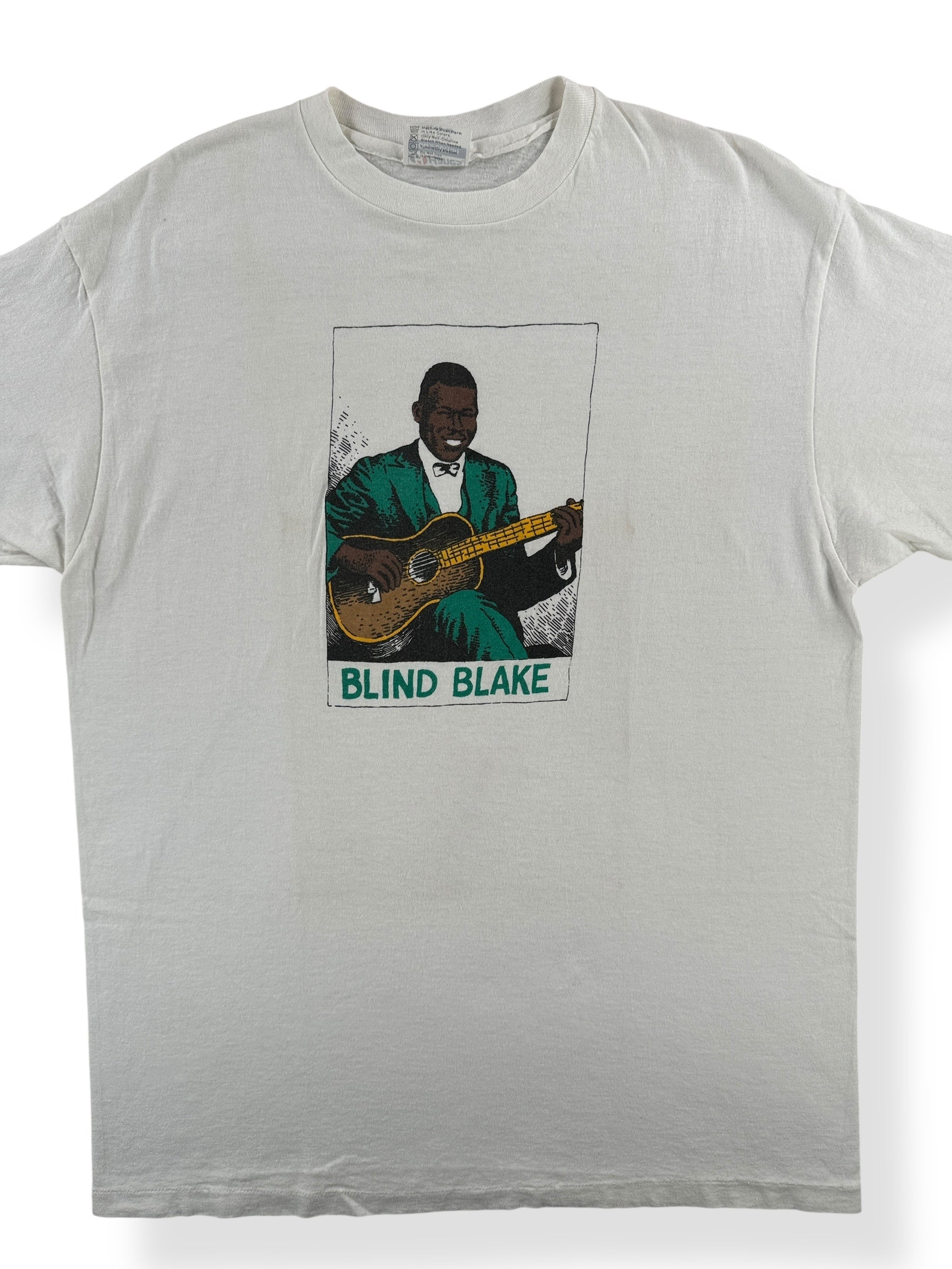 Front Close Up of Vintage R. Crumb Blind Blake Tee SZ L