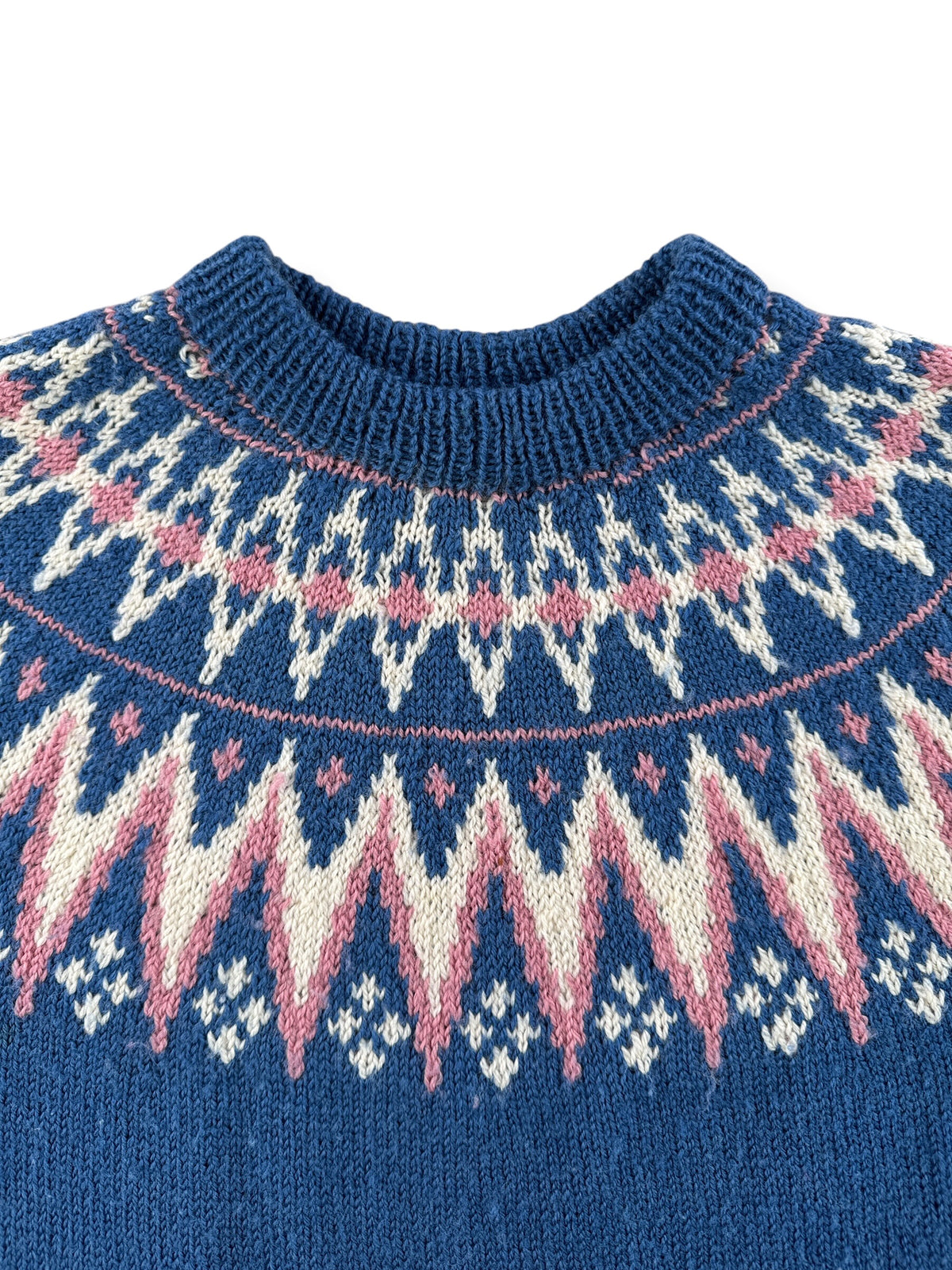 Collar on Vintage Norwegian Style Sweater SZ S