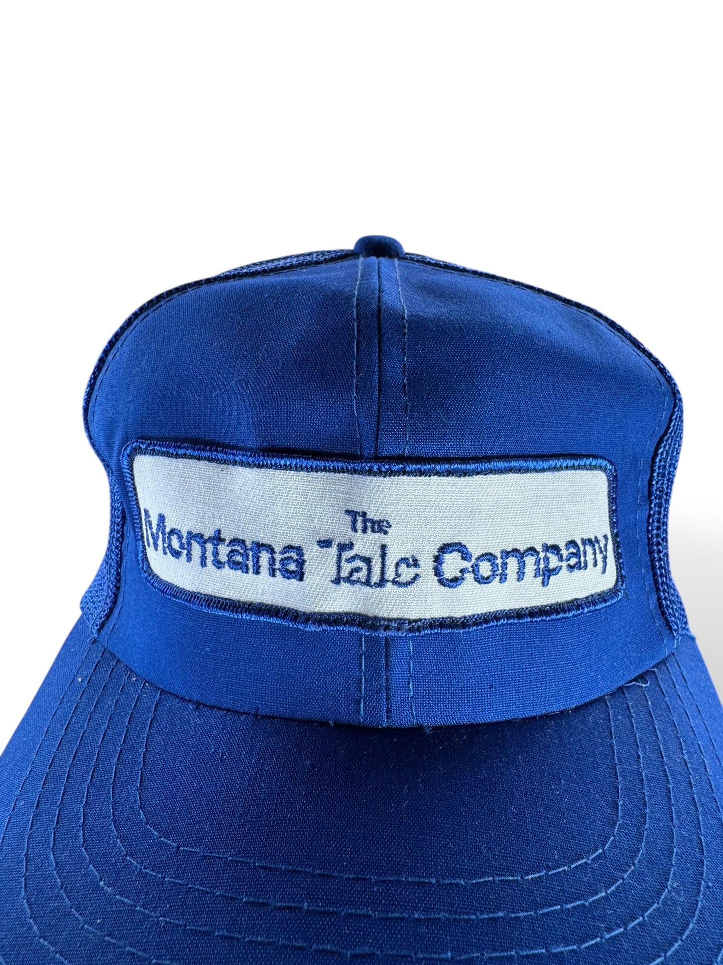 Patch on Vintage Montana Tale Company Trucker Hat SZ OSFA