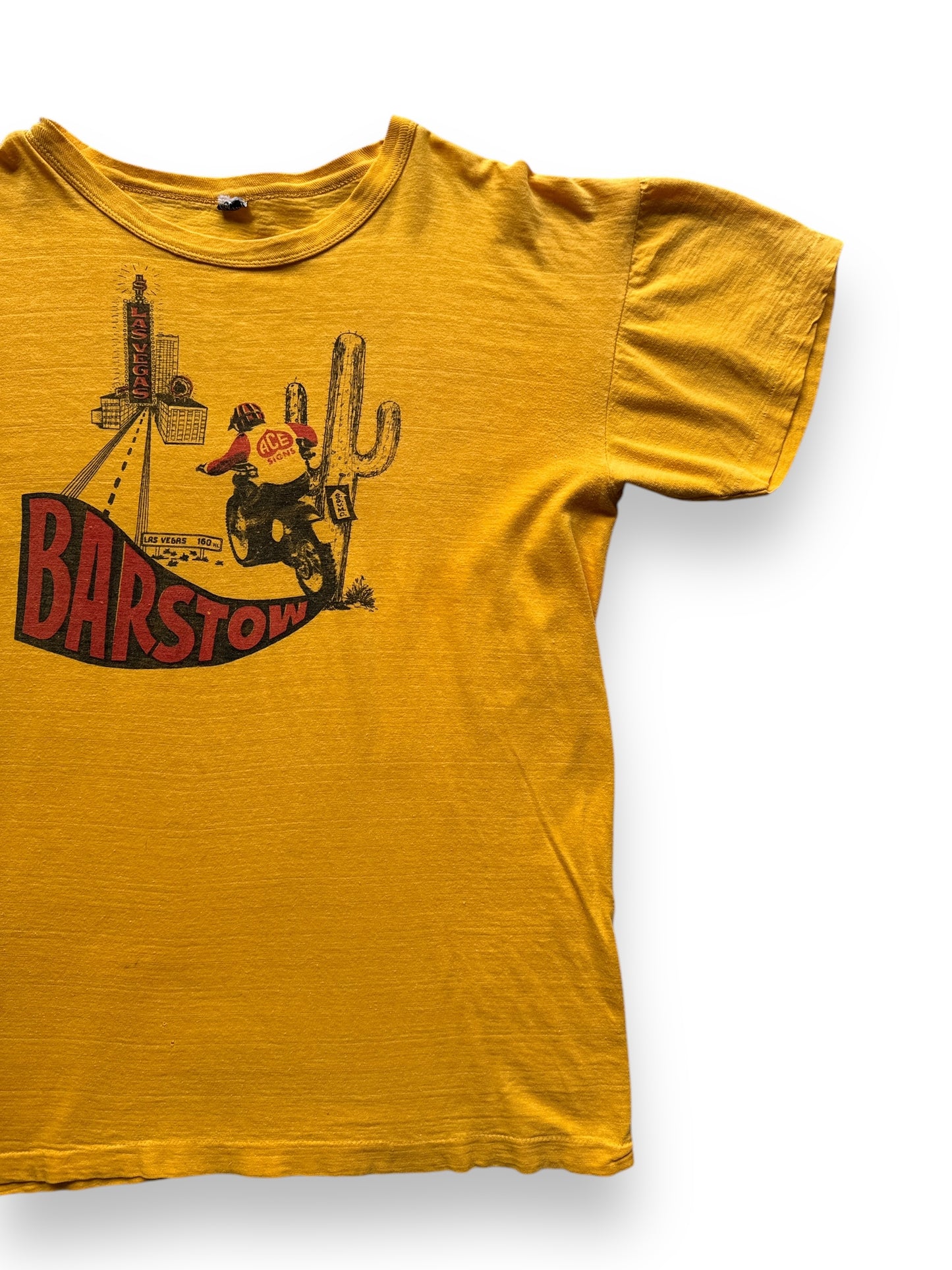 front left of Vintage 70s Barstow Motorcross Tee SZ L