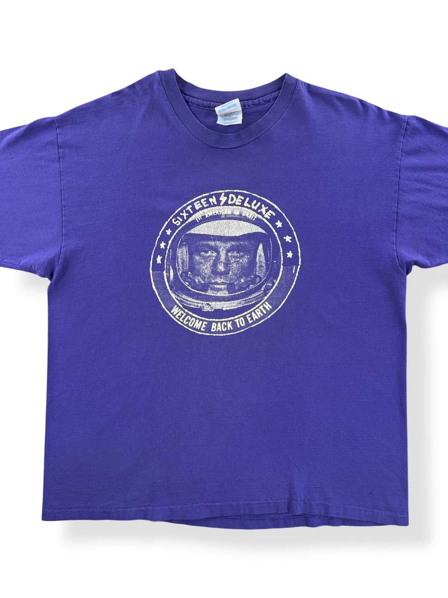 Front Close Up of Vintage 90s Sixteen Deluxe Tee SZ XL