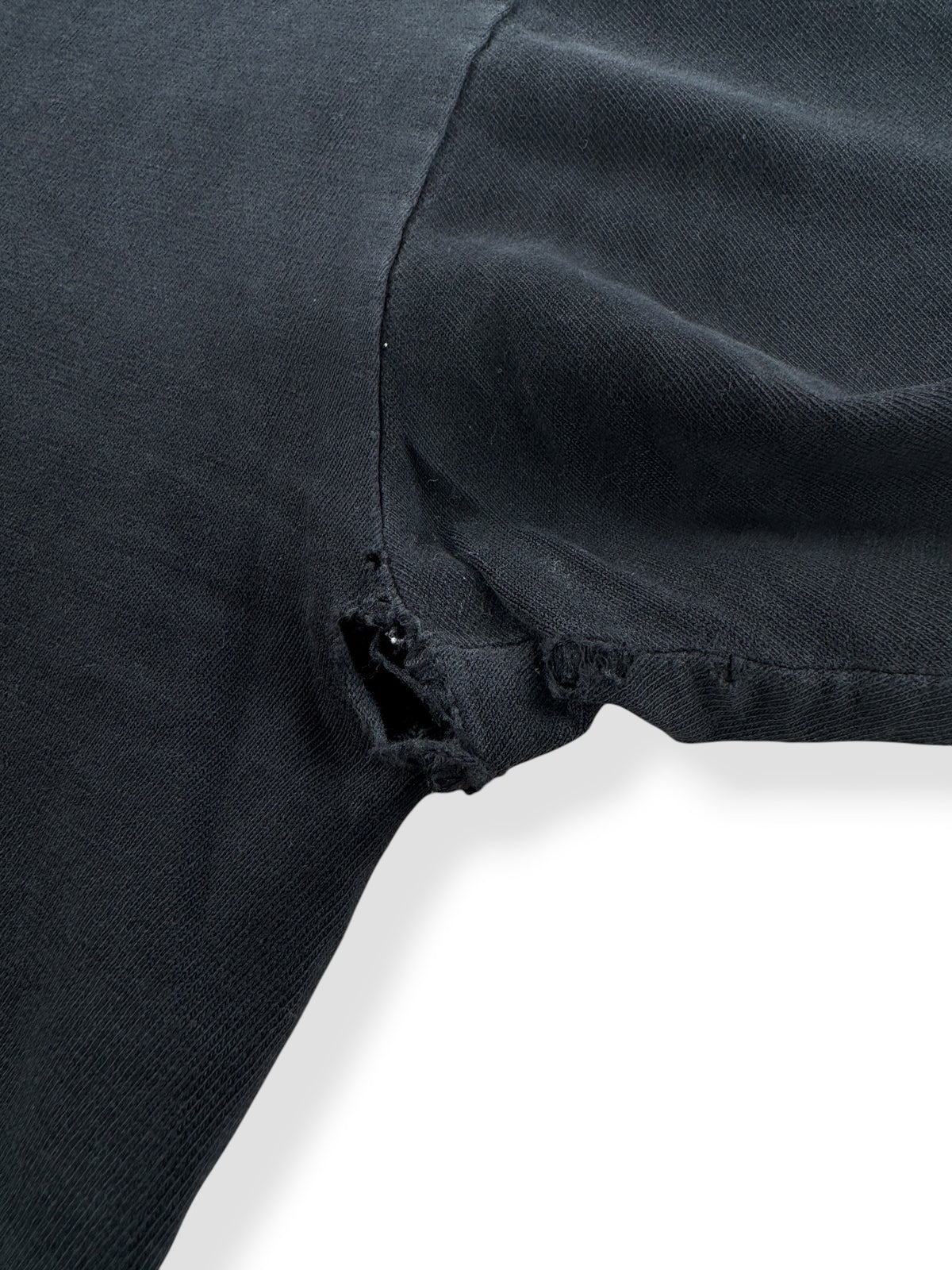 Armpit hole on Vintage Black Blank Tee SZ XL
