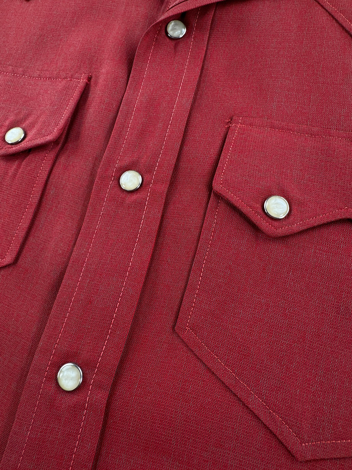 Buttons on Vintage Karman Ranchwear Gabardine Western Shirt SZ 14