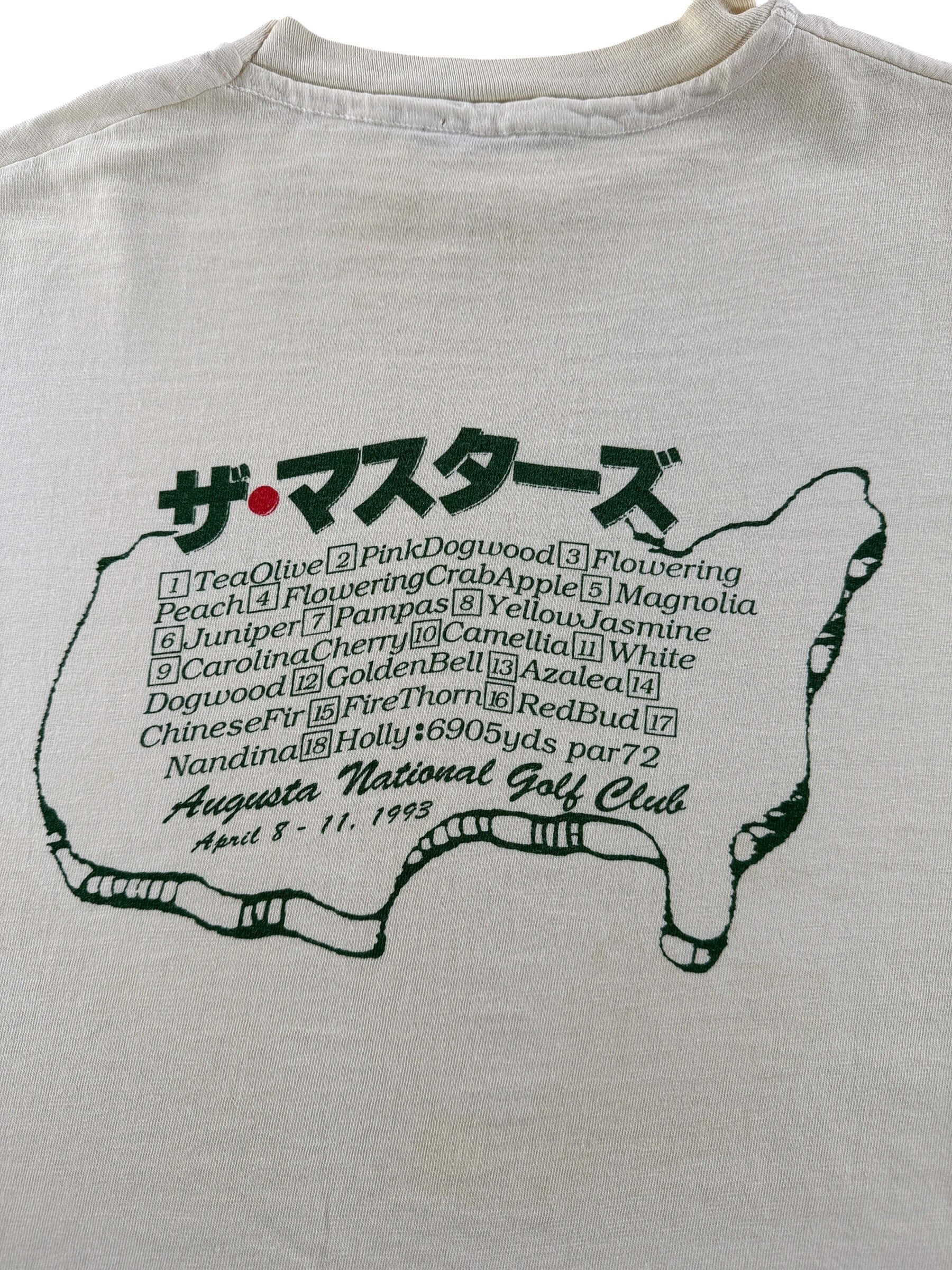 Back Graphic of Vintage '93 Tokyo Broadcasting Golf Club Tee SZ L