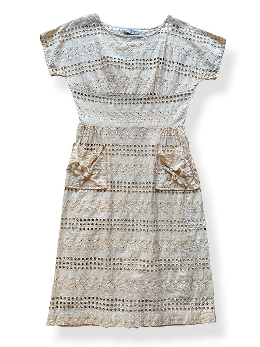 Front of Vintage Eyelet Dress SZ M