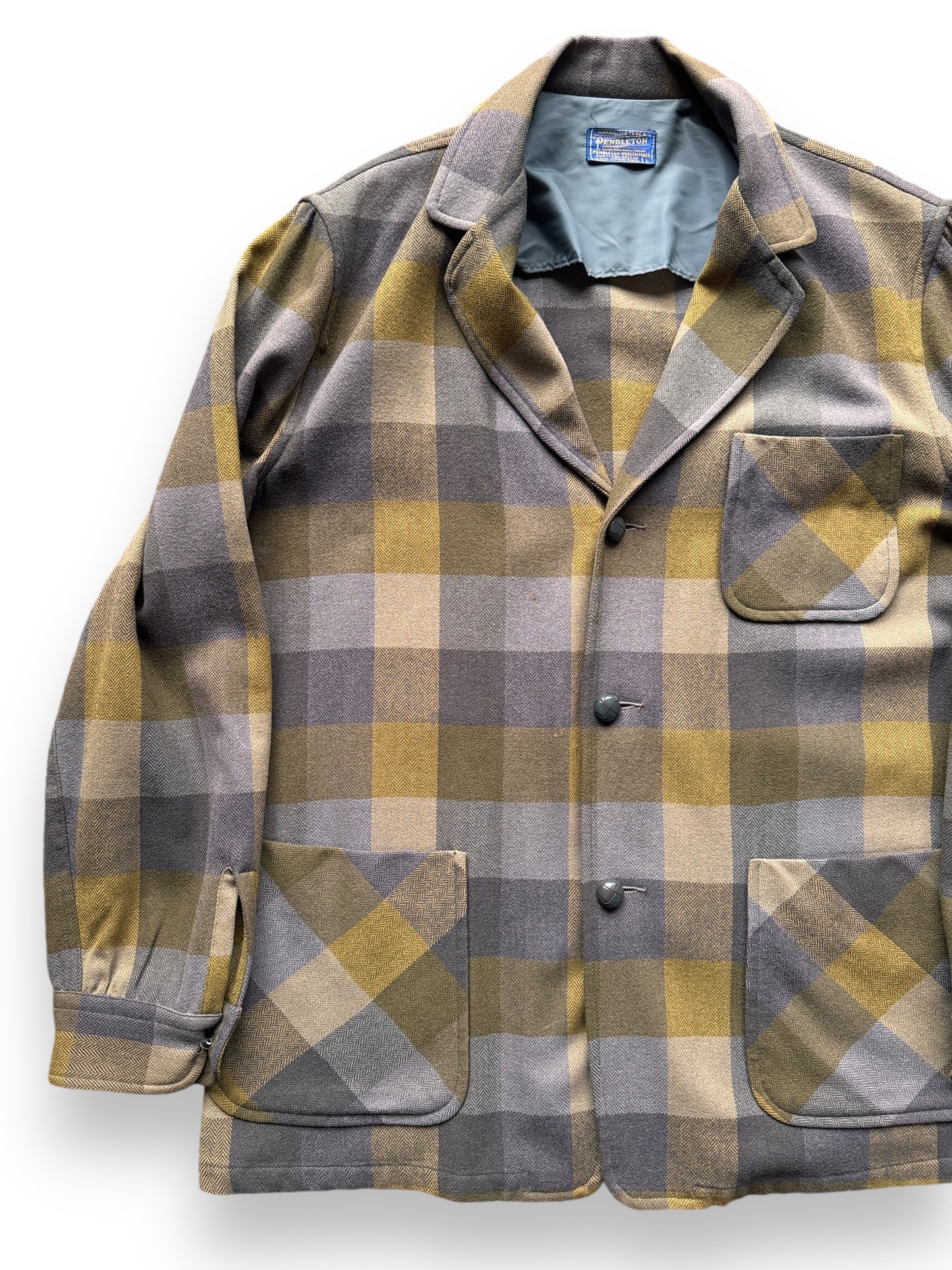 Vintage Pendleton Yellow Plaid Jacket SZ L