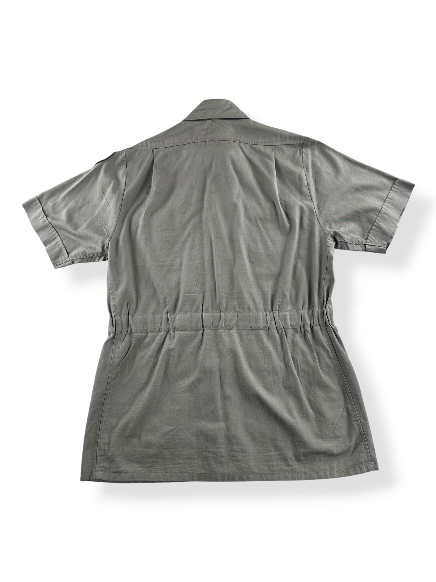 Back of Vintage Filson Eddie Bauer Woodland Park Zoo Safari Shirt SZ S