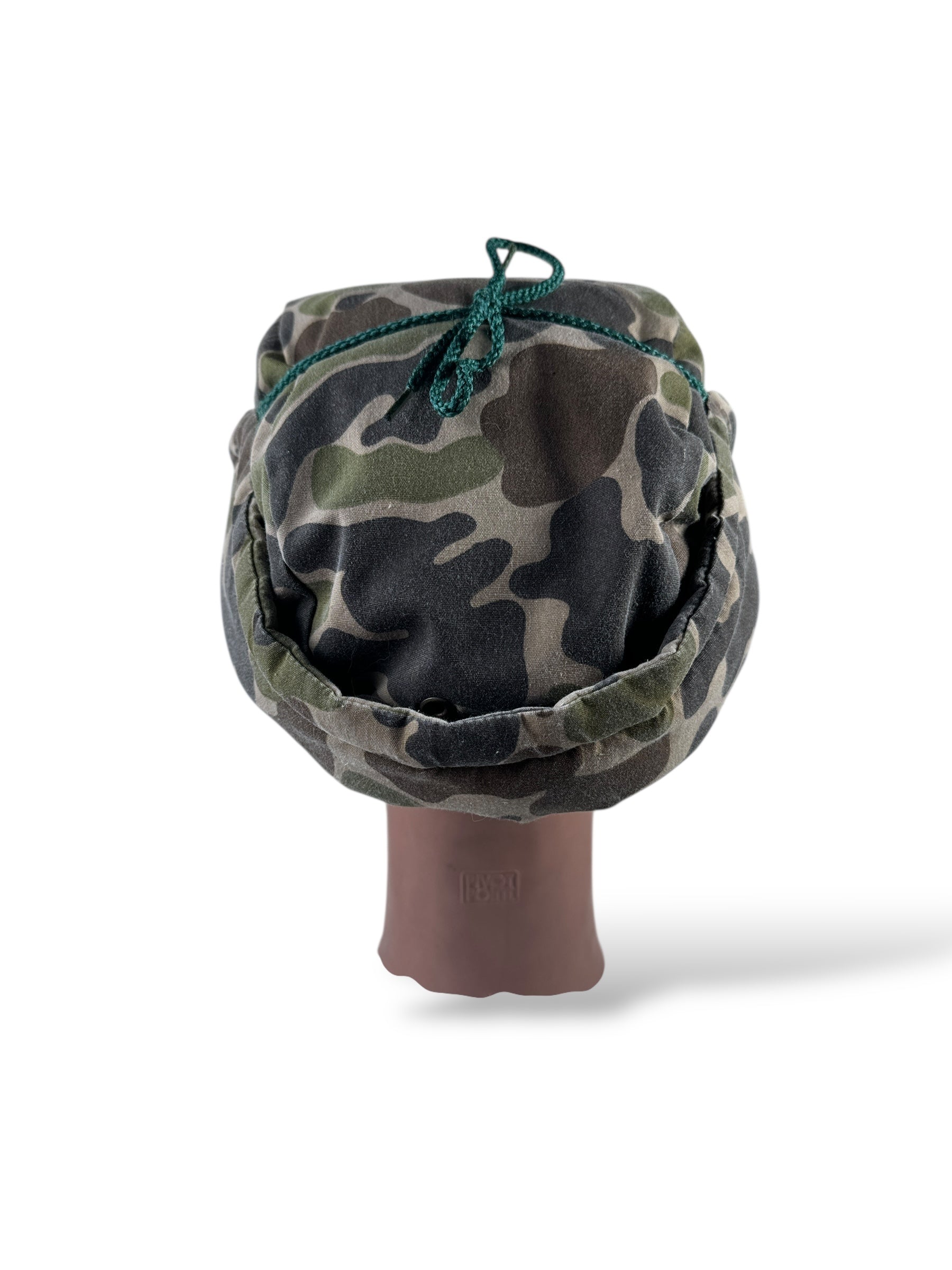 Back of Vintage Eddie Bauer Duck Camo Down Hat OS