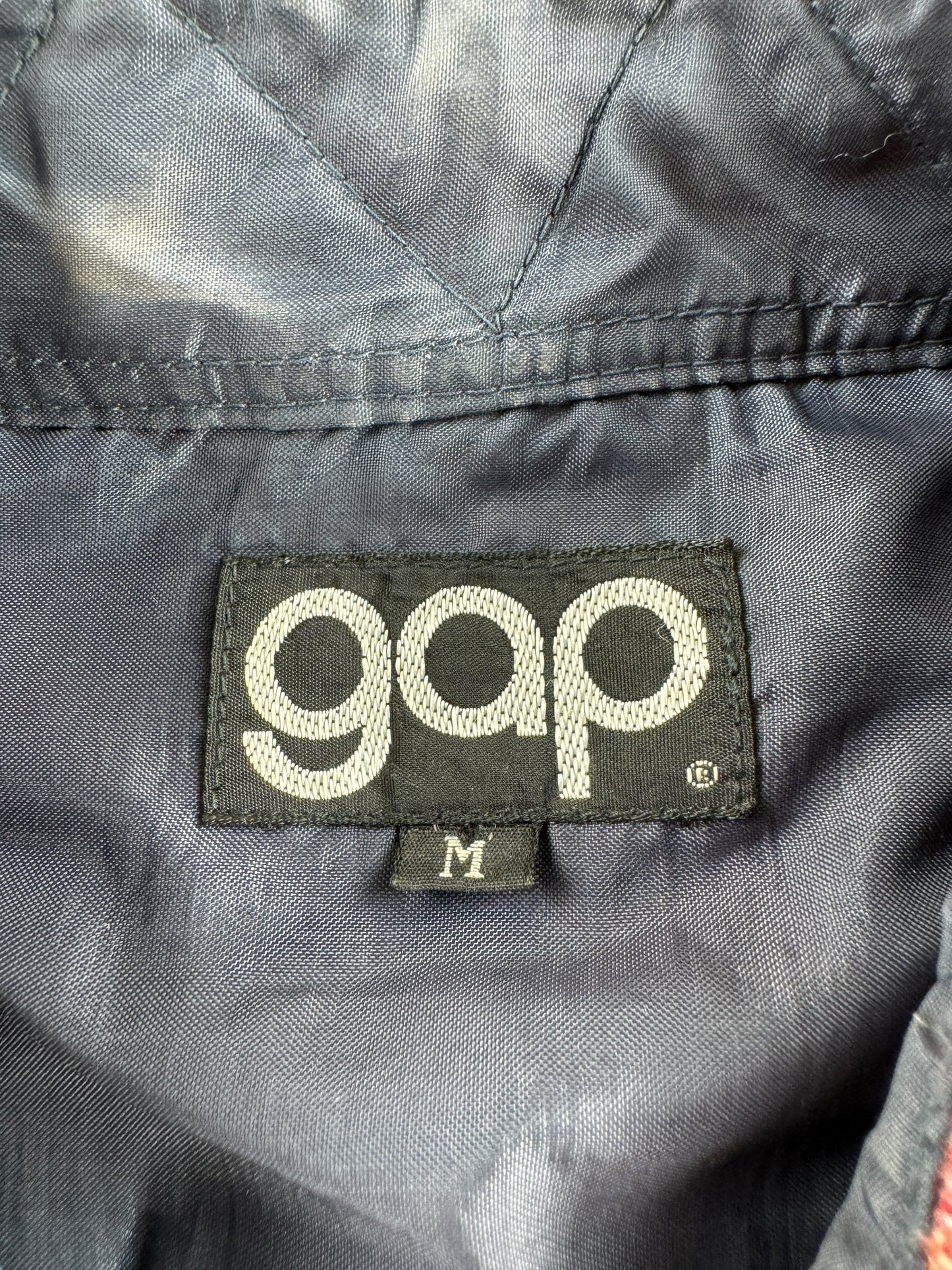 Label on Vintage Gap Western Flannel SZ M