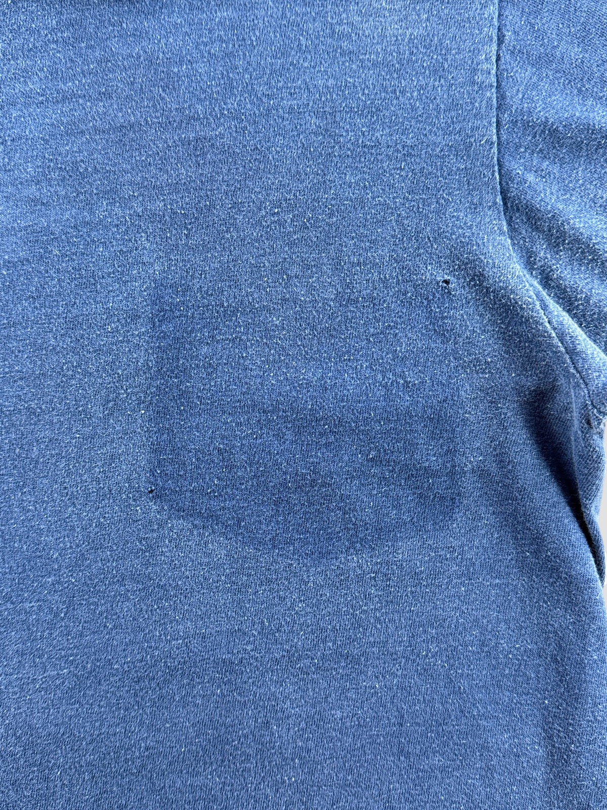 Pocket shaped fade on front of Vintage 1970s Design Alive Ghost Fade Pocket Tee SZ S