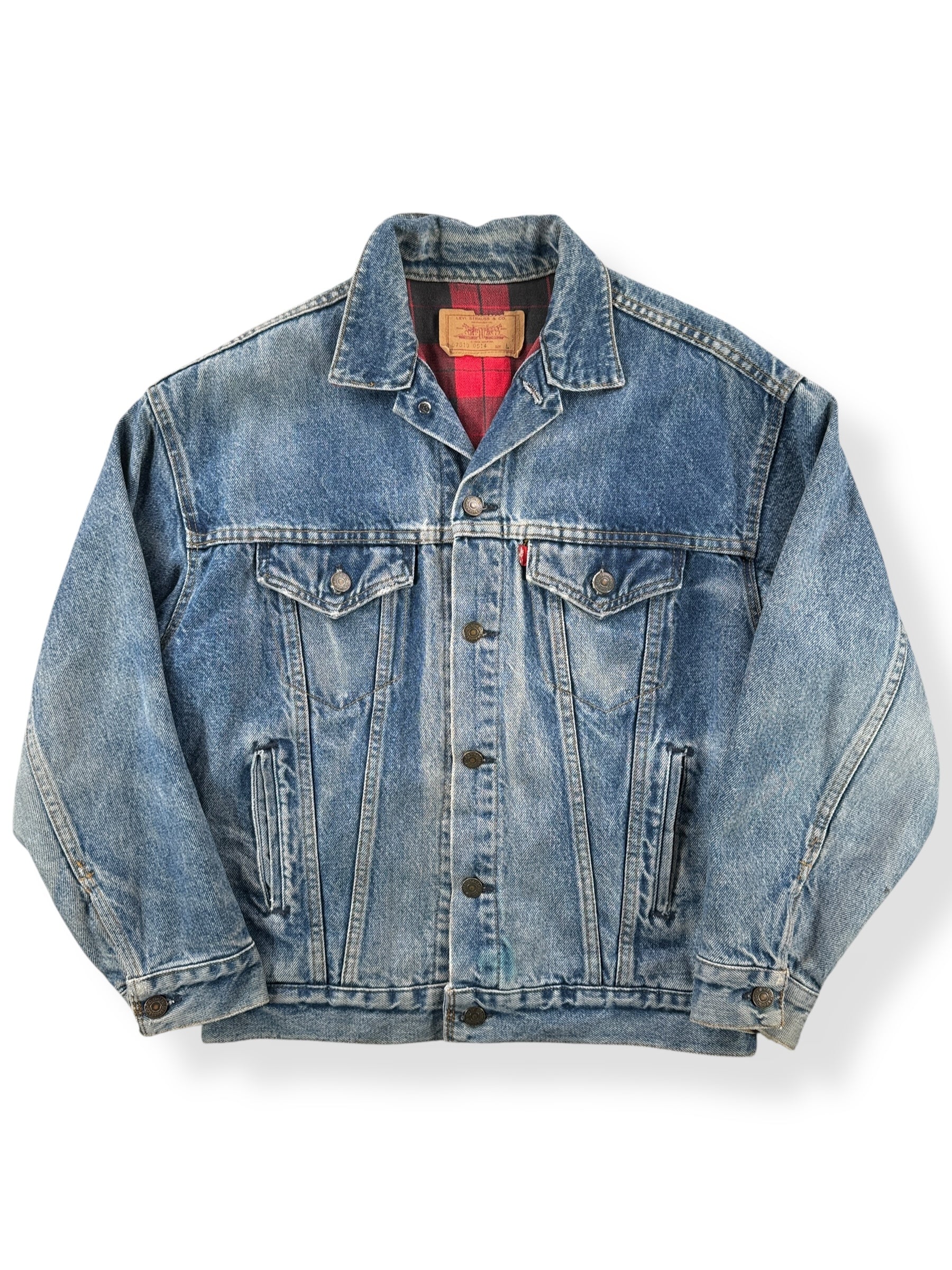 Front of Vintage Levis 4 Pocket 57510 Trucker Jacket SZ L