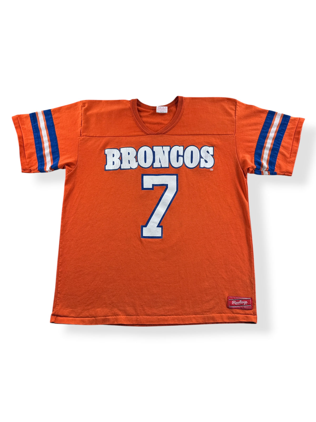 Front of Vintage Rawlings Broncos Jersey Tee SZ XL (Fits L)