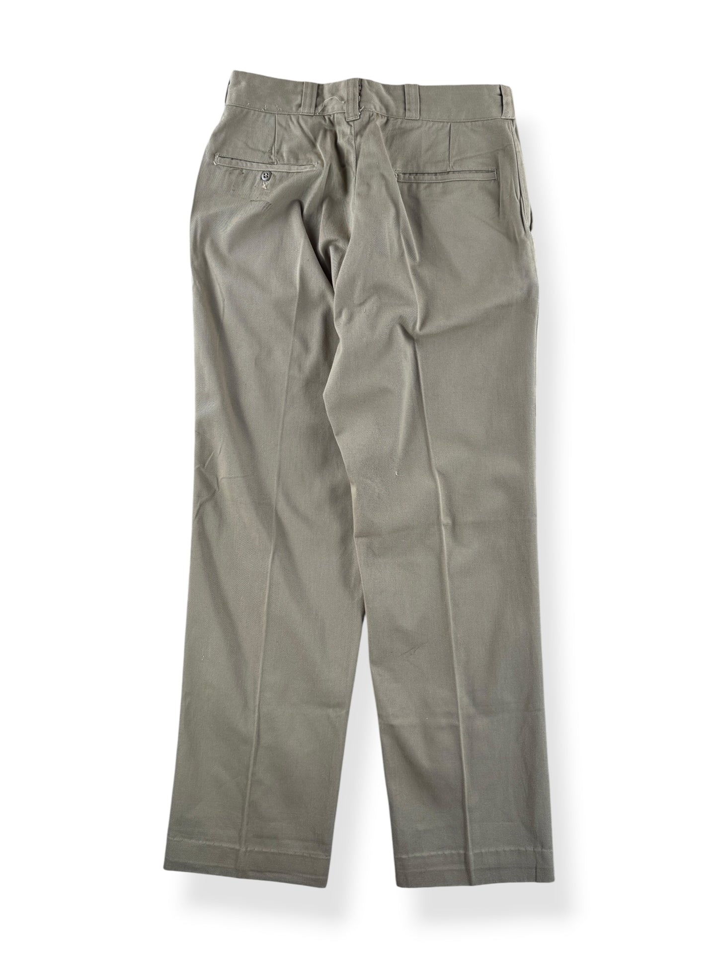 Back of Vintage 50s Big Mac Double Barrel Twill Cotton Work Pants W30