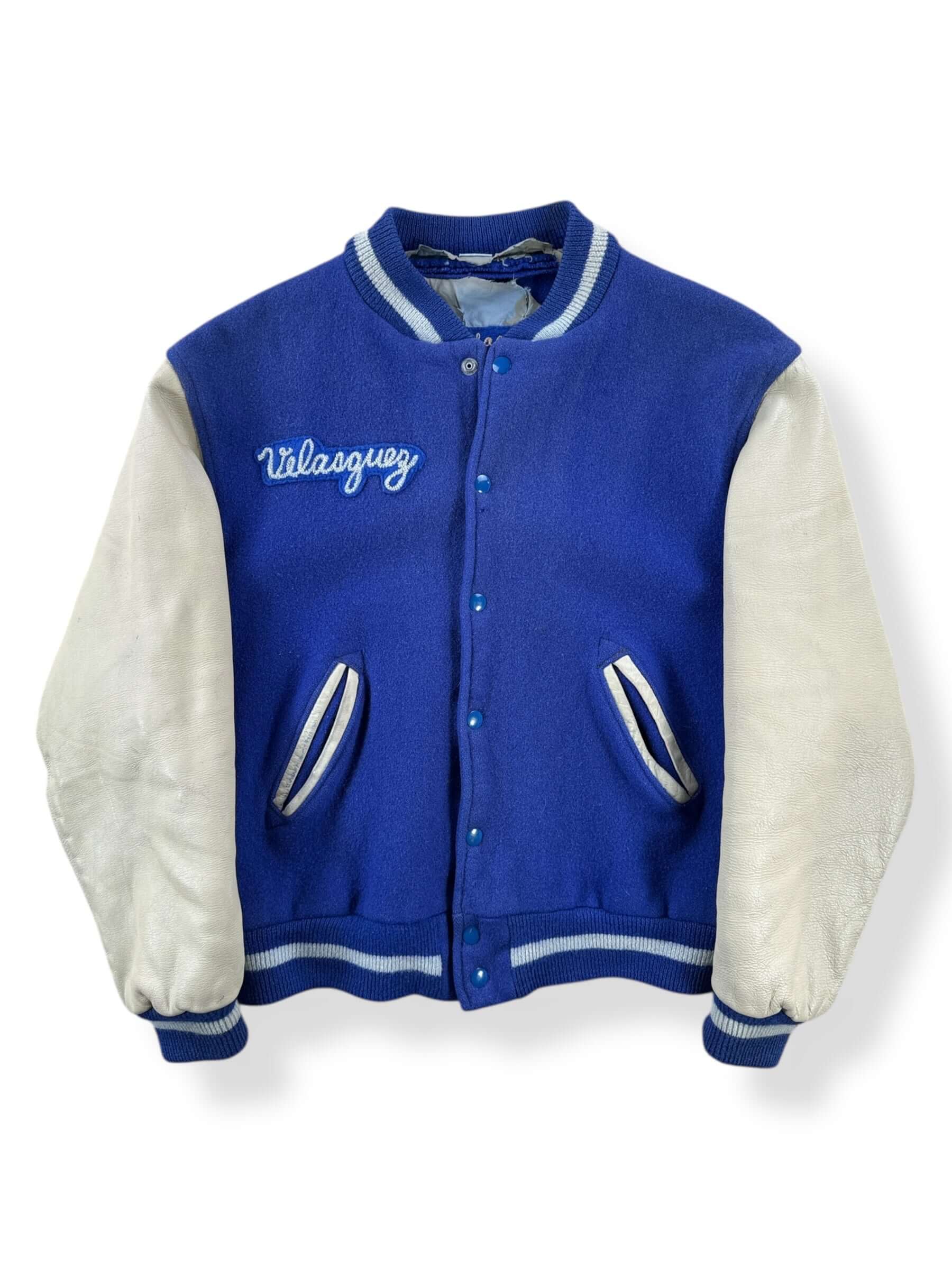 Front of Vintage Indian Nation Varsity Jacket SZ M AS IS