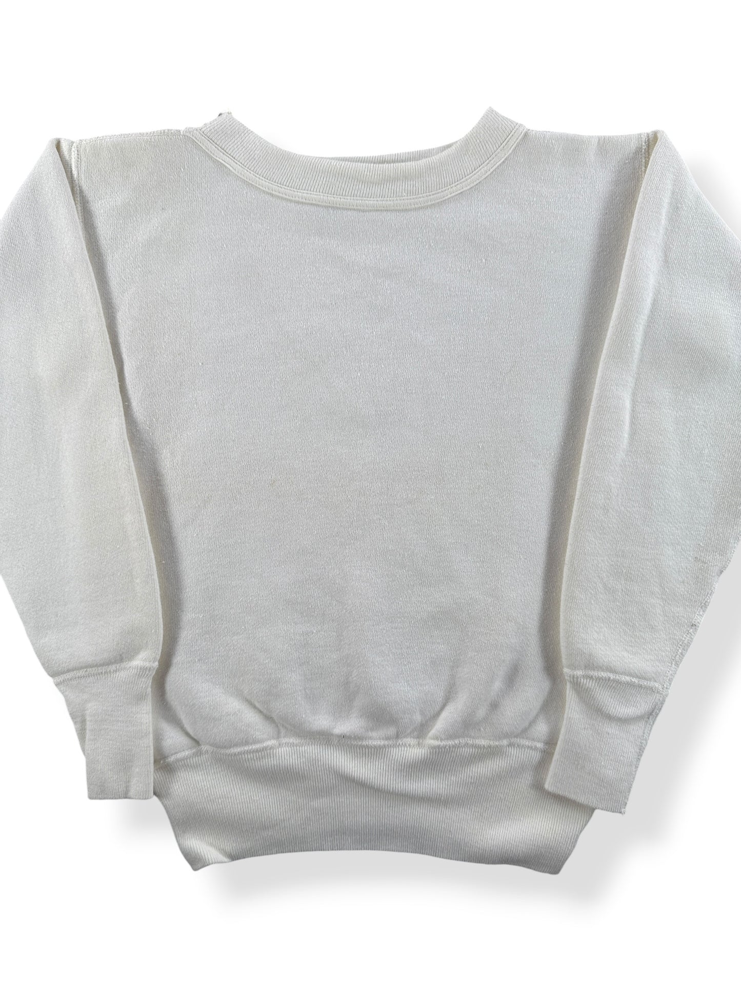 Front Close Up of Vintage Hanes Shield Youth Sized Crewneck SZ Youth M (Fits XXS)