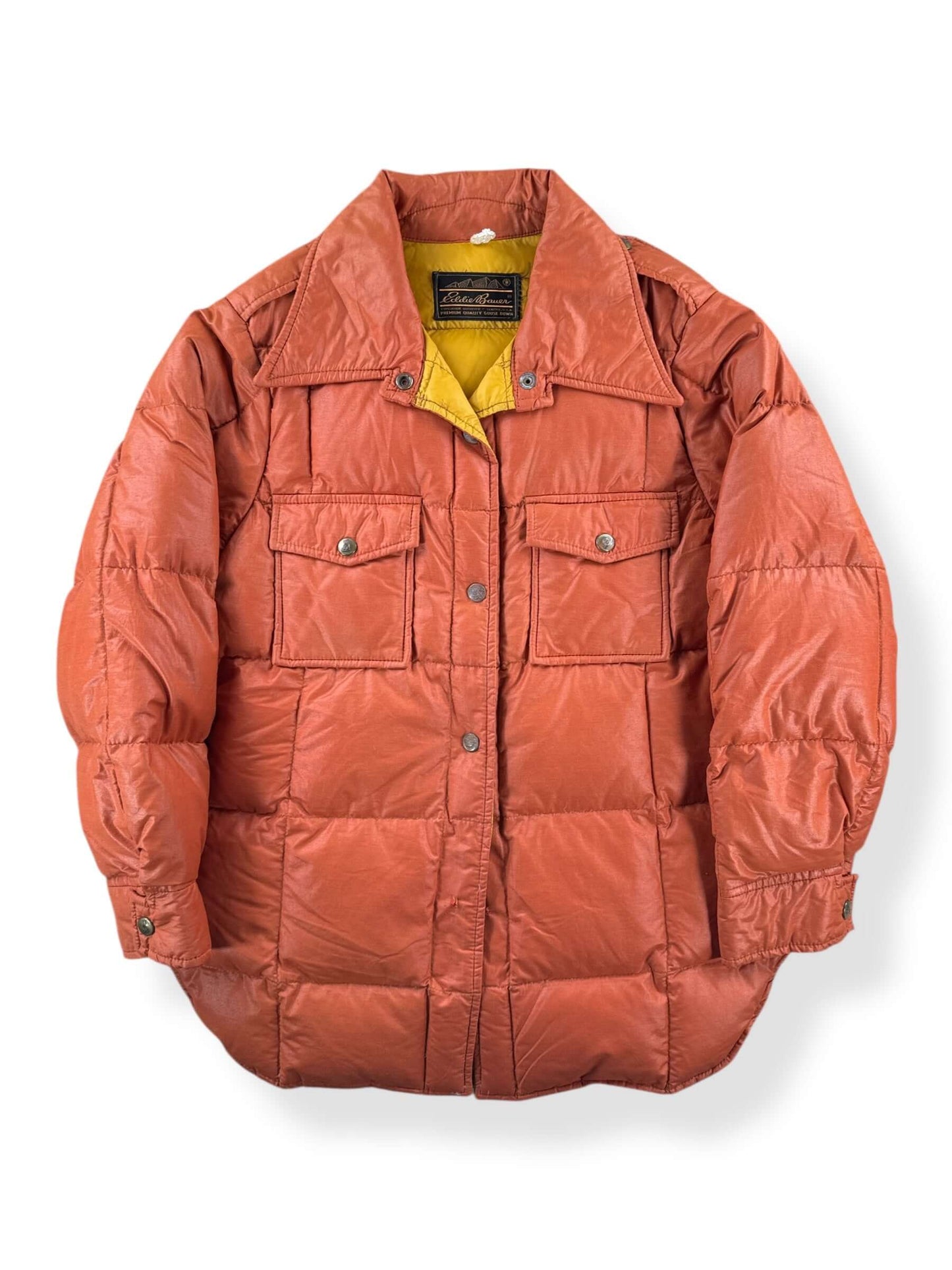 Front of Vintage Quilted Eddie Bauer Shacket SZ S