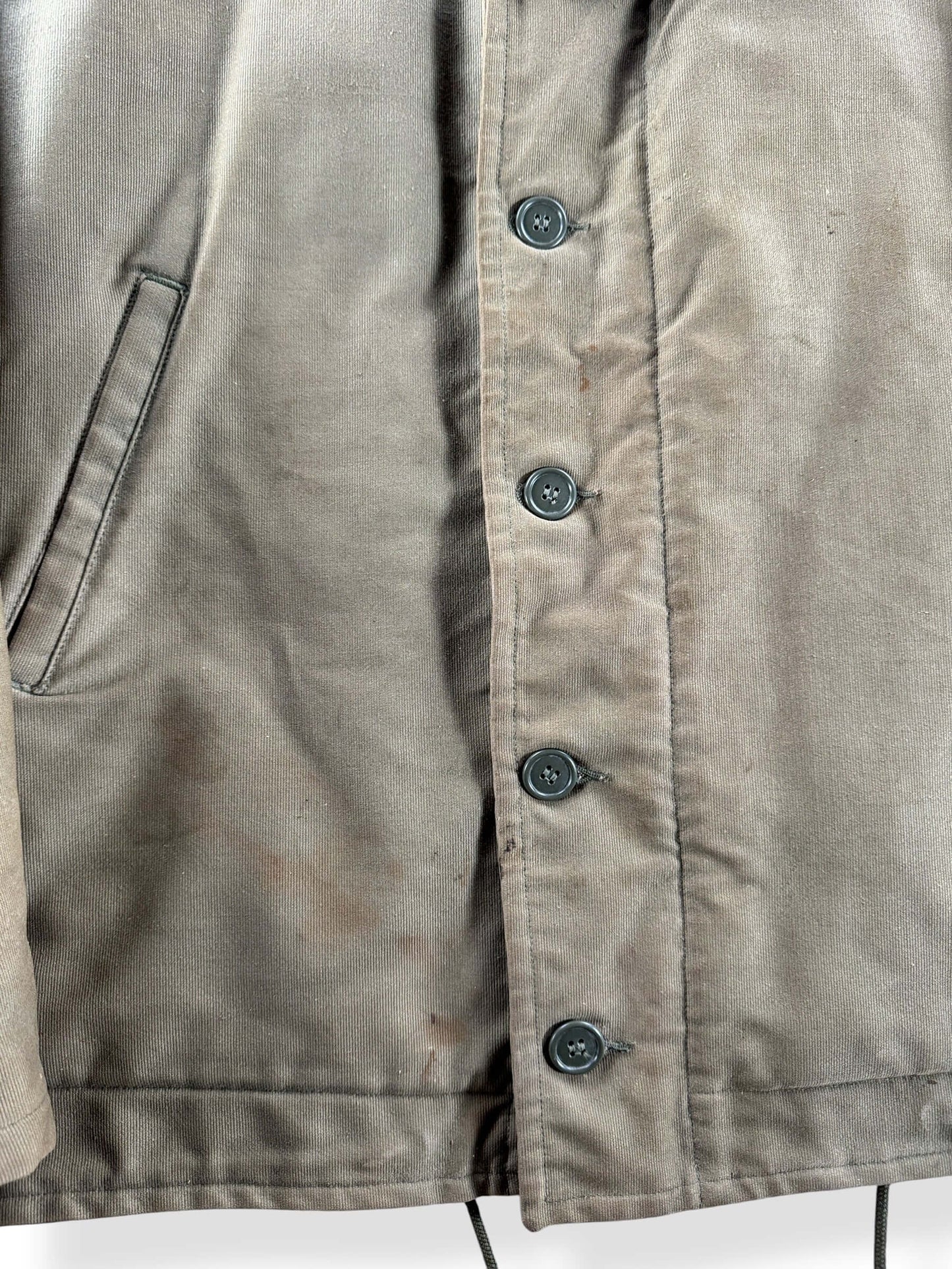 Buttons on Vintage N-1 Deck Jacket SZ 44 - AS IS