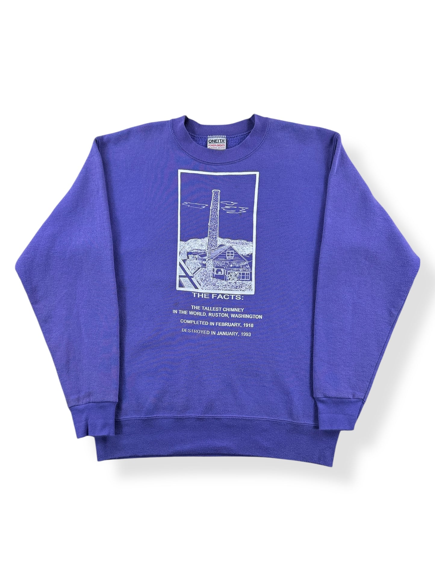 Front of Vintage Chimney Crewneck SZ M