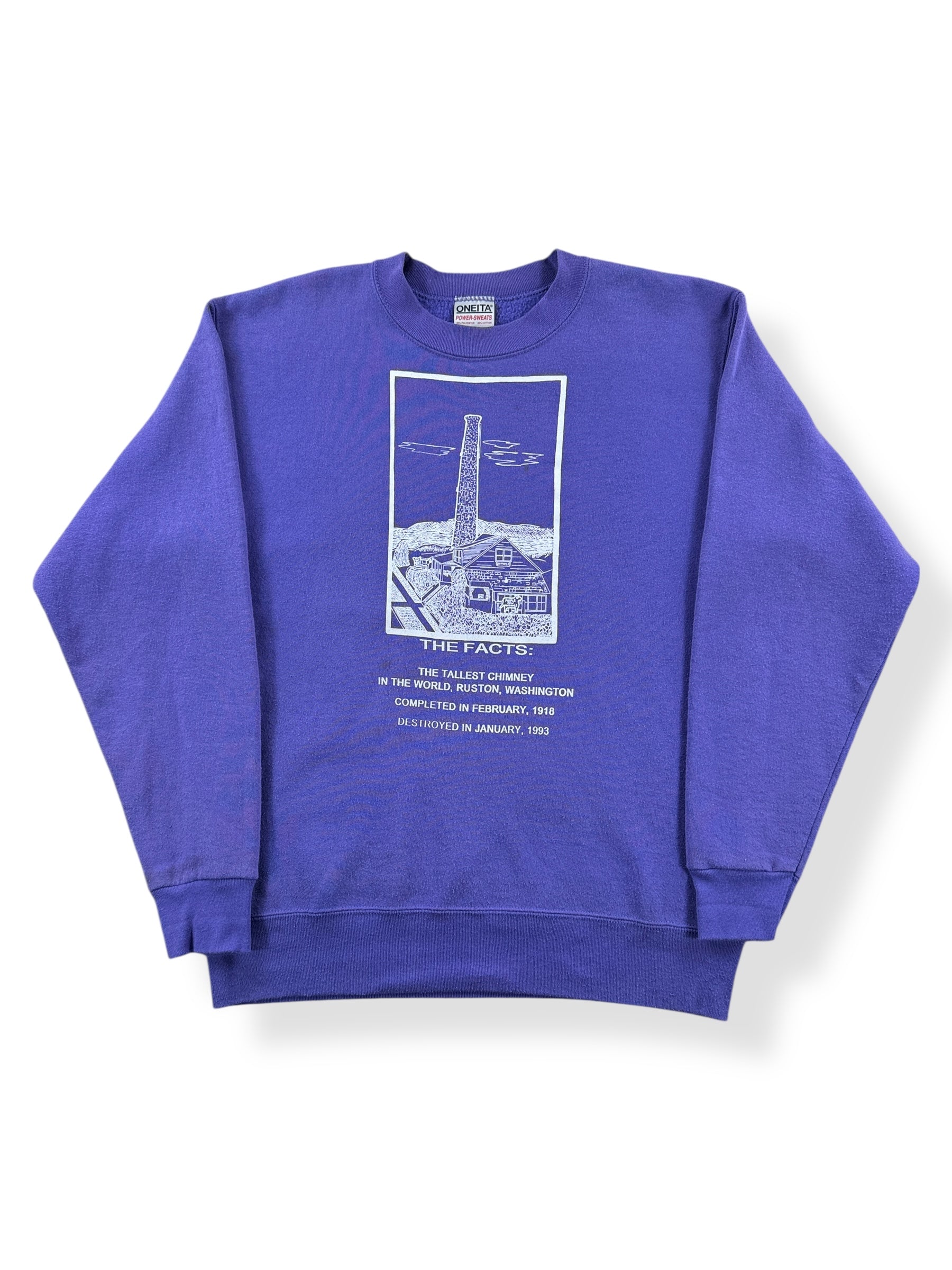 Front of Vintage Chimney Crewneck SZ M