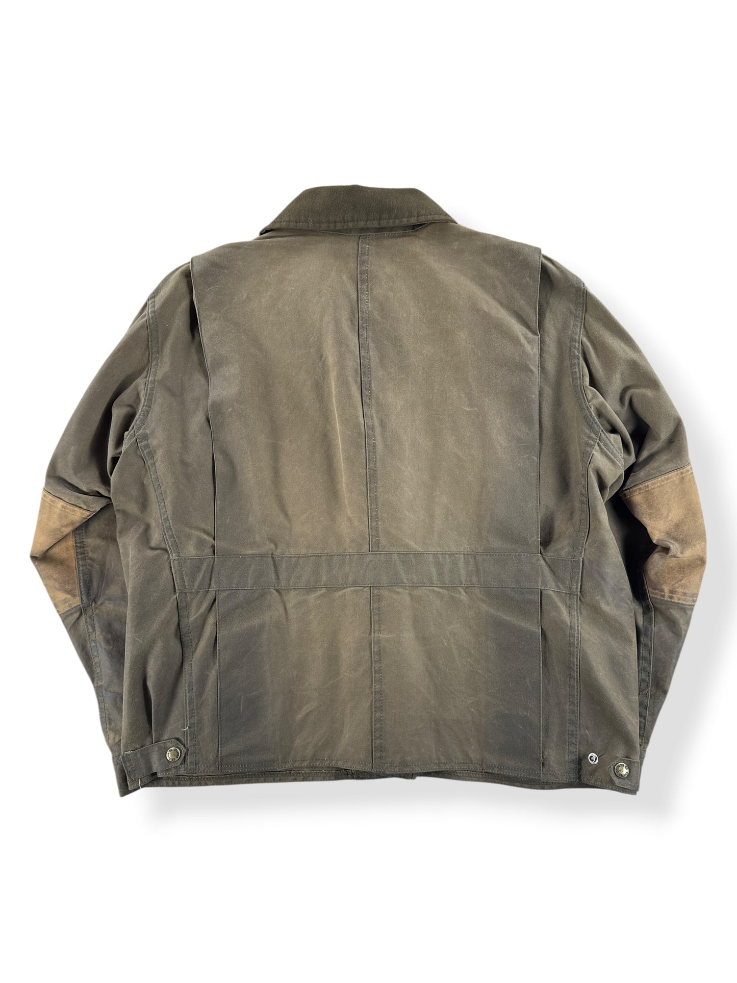 Back of Filson Style 420 Tin Cloth Jacket SZ L