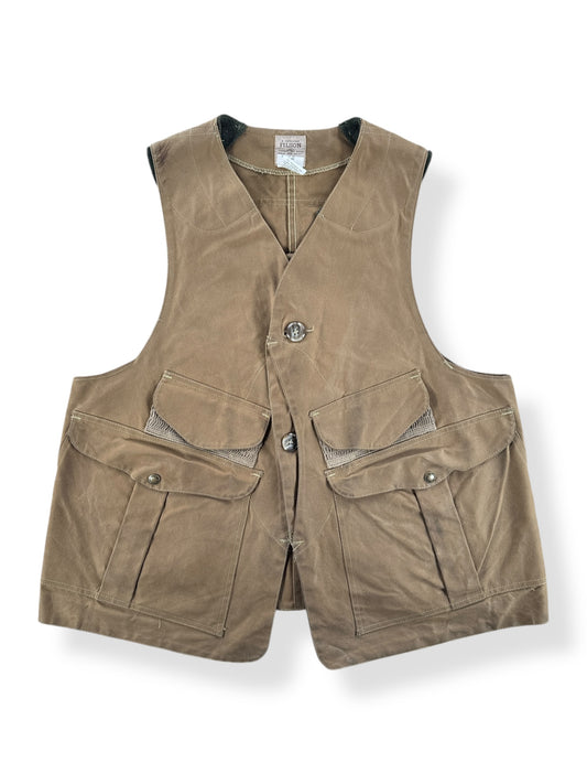 Front of Vintage Filson Tin Cloth Style 31 Hunting Vest SZ L