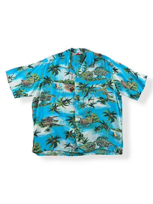 Front of Vintage Kuonakakai Aloha Shirt SZ L